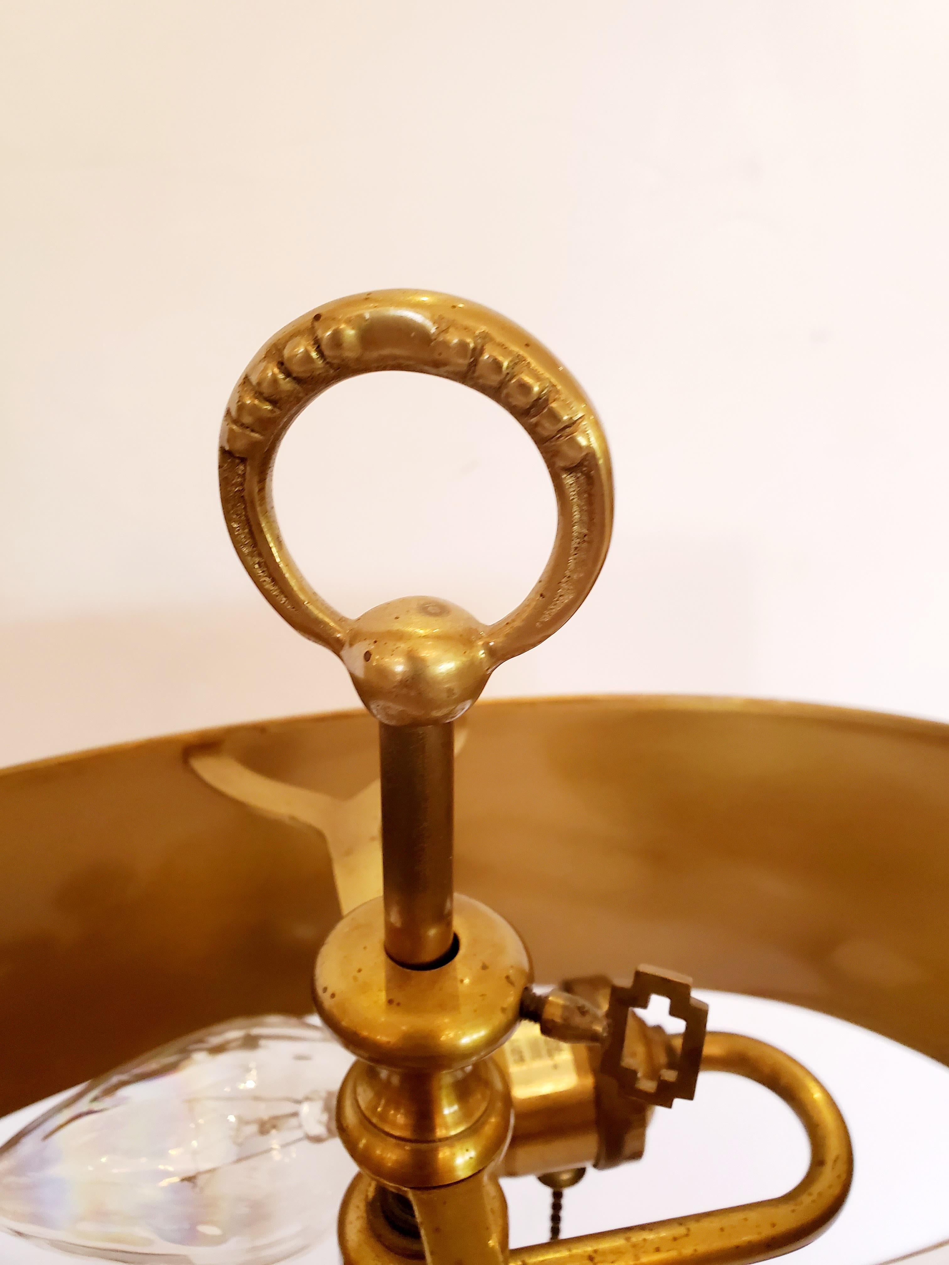 Classic Horn Motife Brass Table Lamp 2