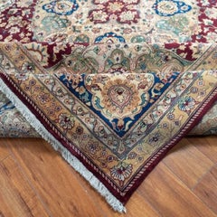 Classic Indian Hand-Knotted Agra Wool Palace Size Rug 12x20