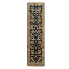 Klassischer indischer handgeknüpfter Haj-Jalili-Woll-Läufer, 3 x 10