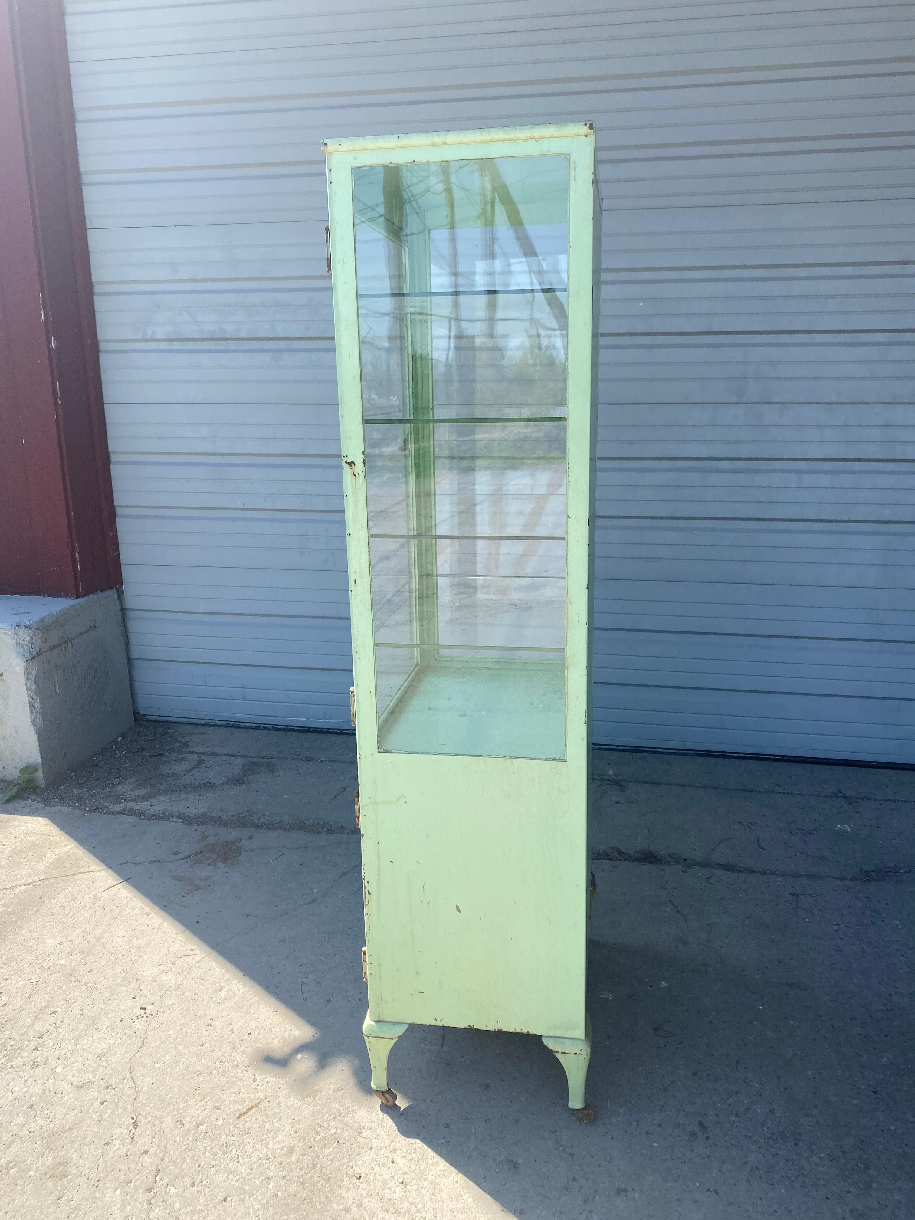 Painted Classic Industrial / Architectural Medical, Dr's Cabinet, Storage, Display