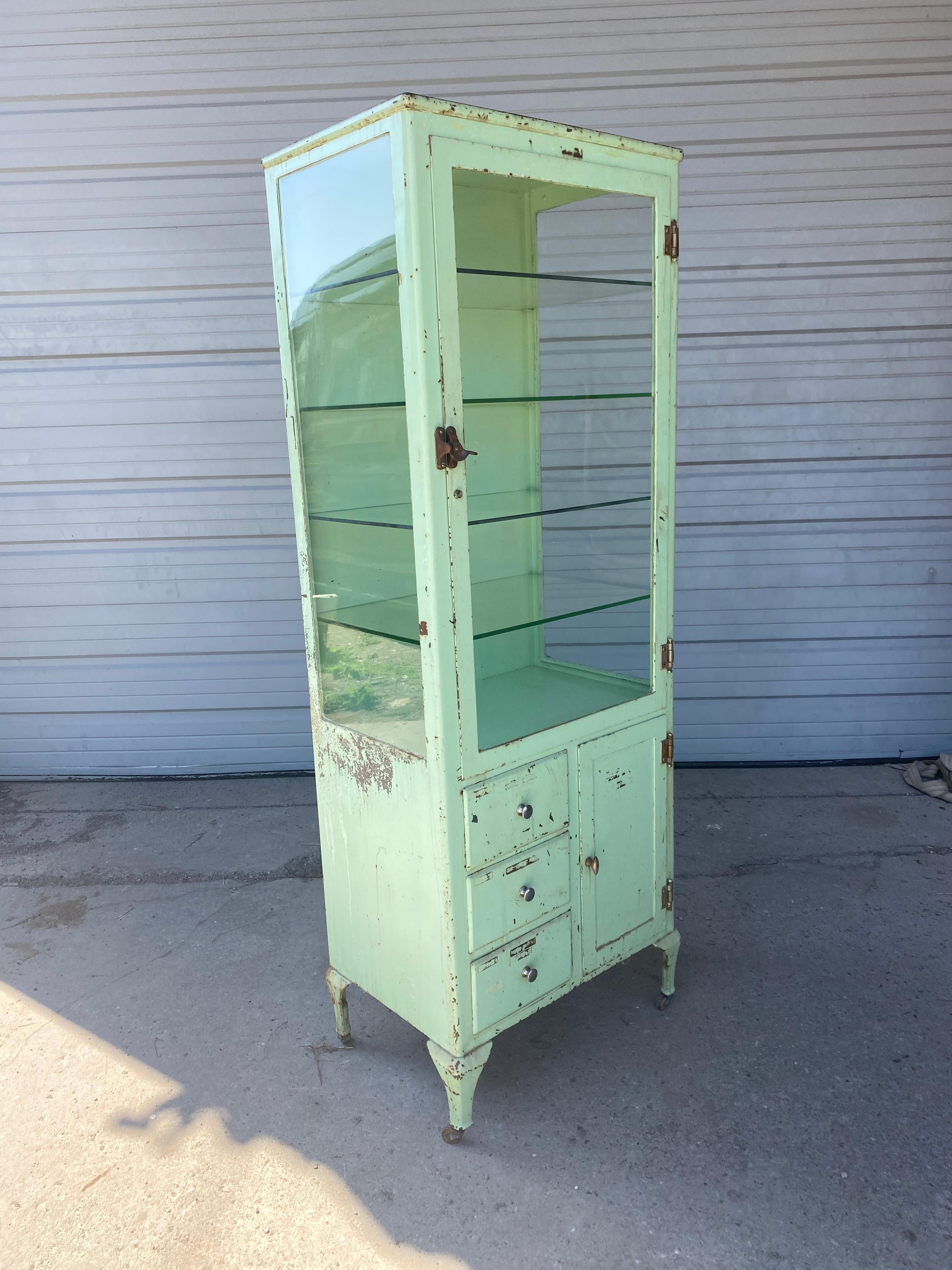 Mid-20th Century Classic Industrial / Architectural Medical, Dr's Cabinet, Storage, Display