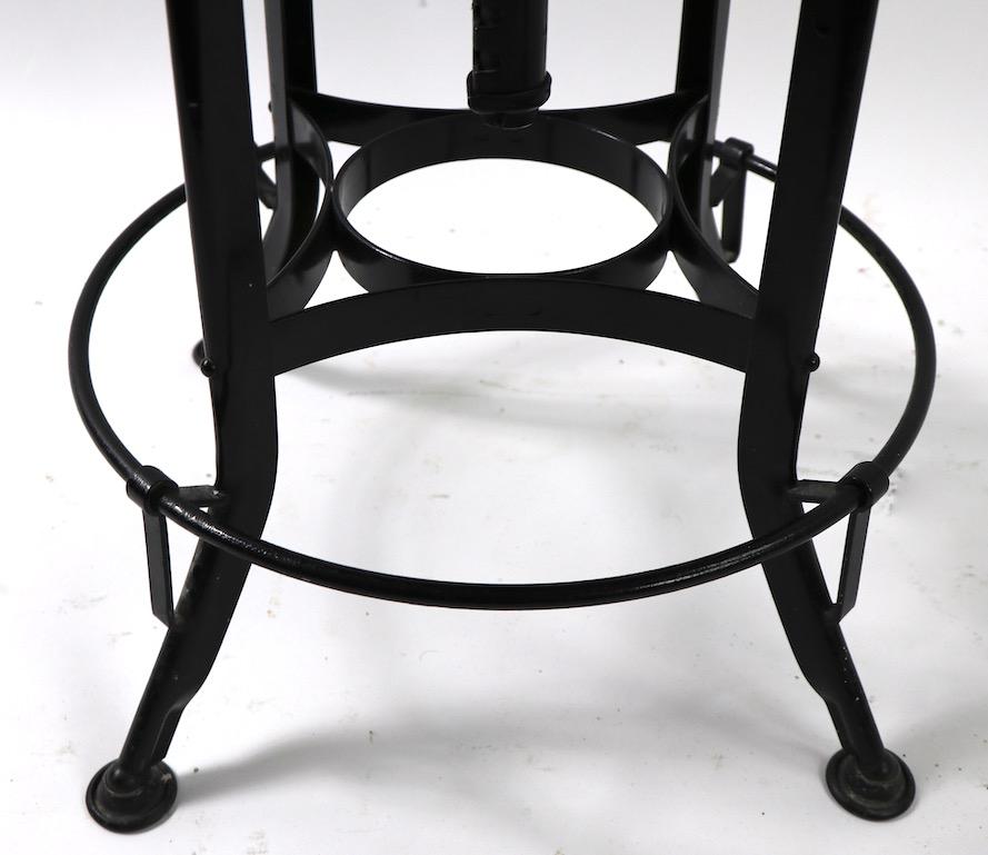 Plywood Classic Industrial Task Stool by The Toledo Metal Furniture Company