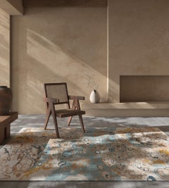 Classic Intricacy Schneeweiß & Indian Tan 180x270 cm Handgeknüpfter Teppich