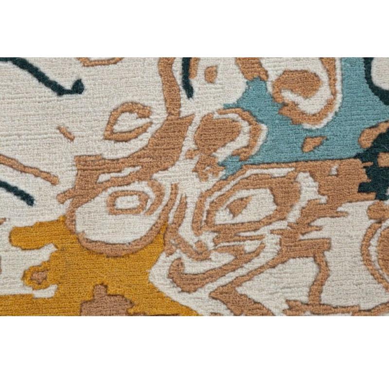Alfombra anudada a mano Classic Intricacy Snow White & Indian Tan 180x270 cm Indio en venta
