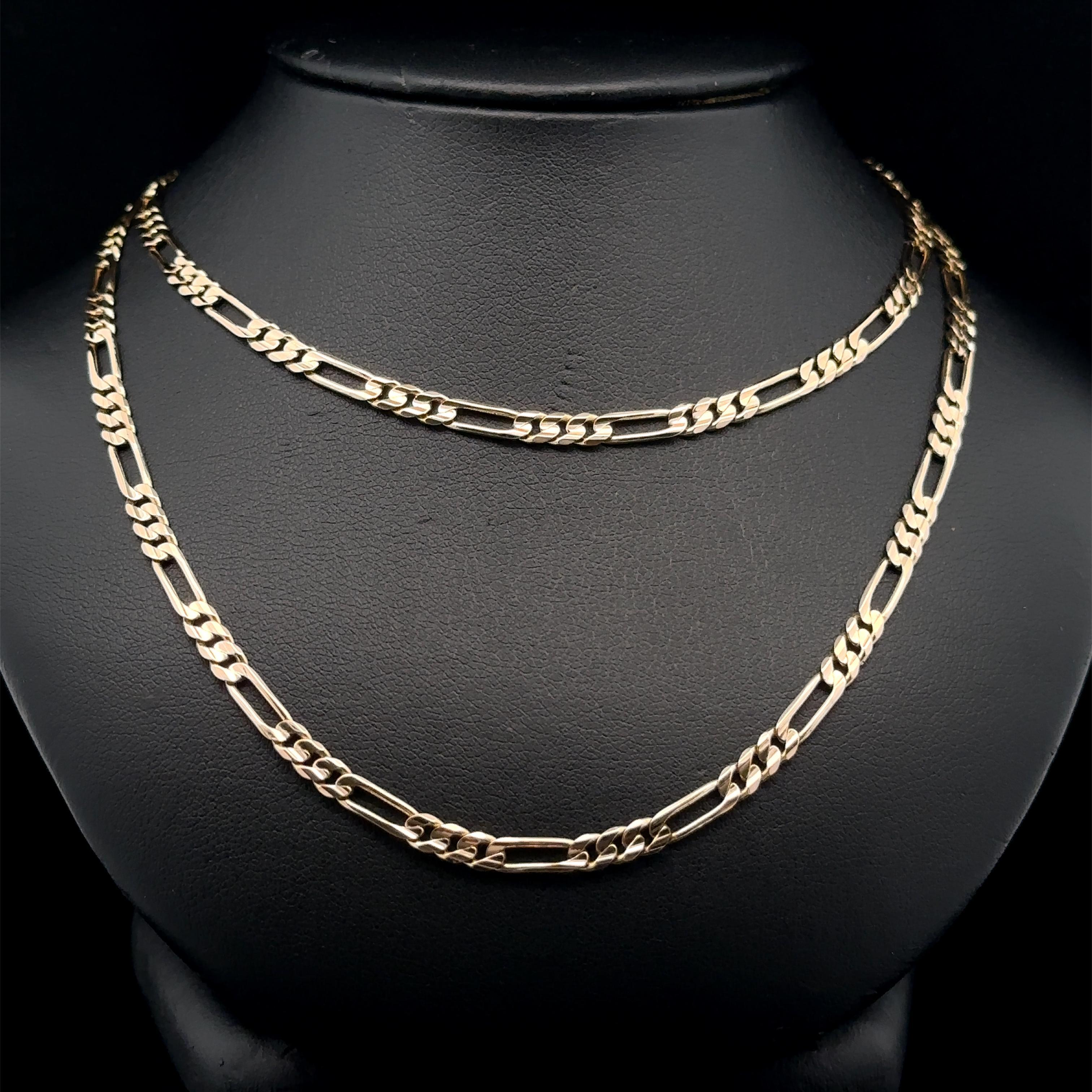 Collana classica italiana in oro giallo massiccio da 25