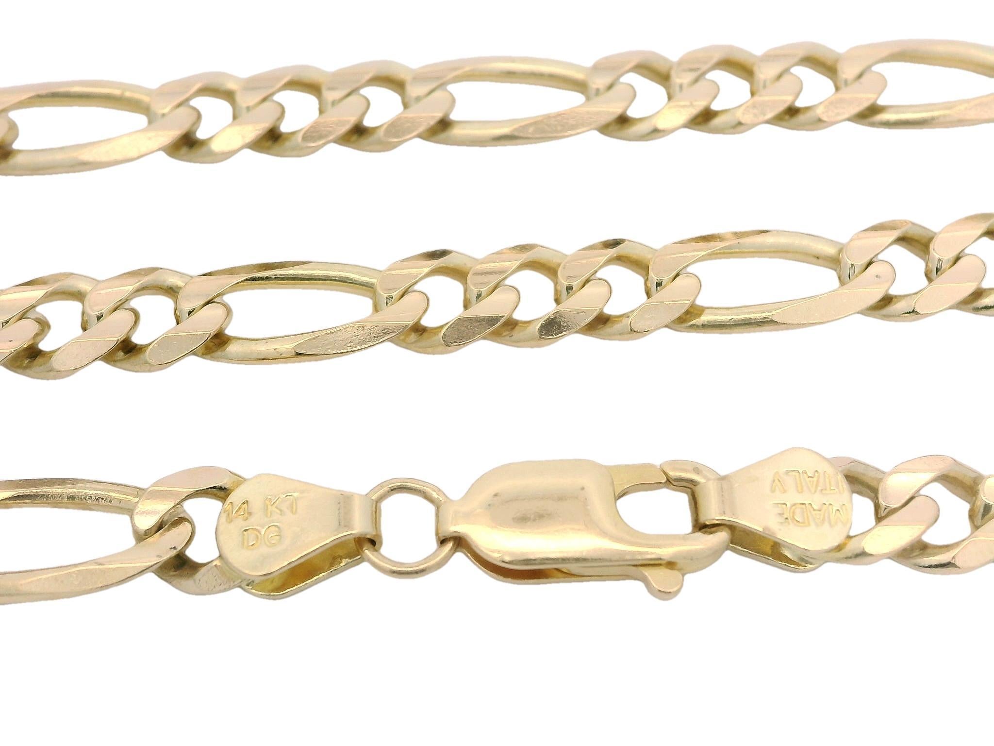 Classic Italian 14k Yellow Gold 30.5
