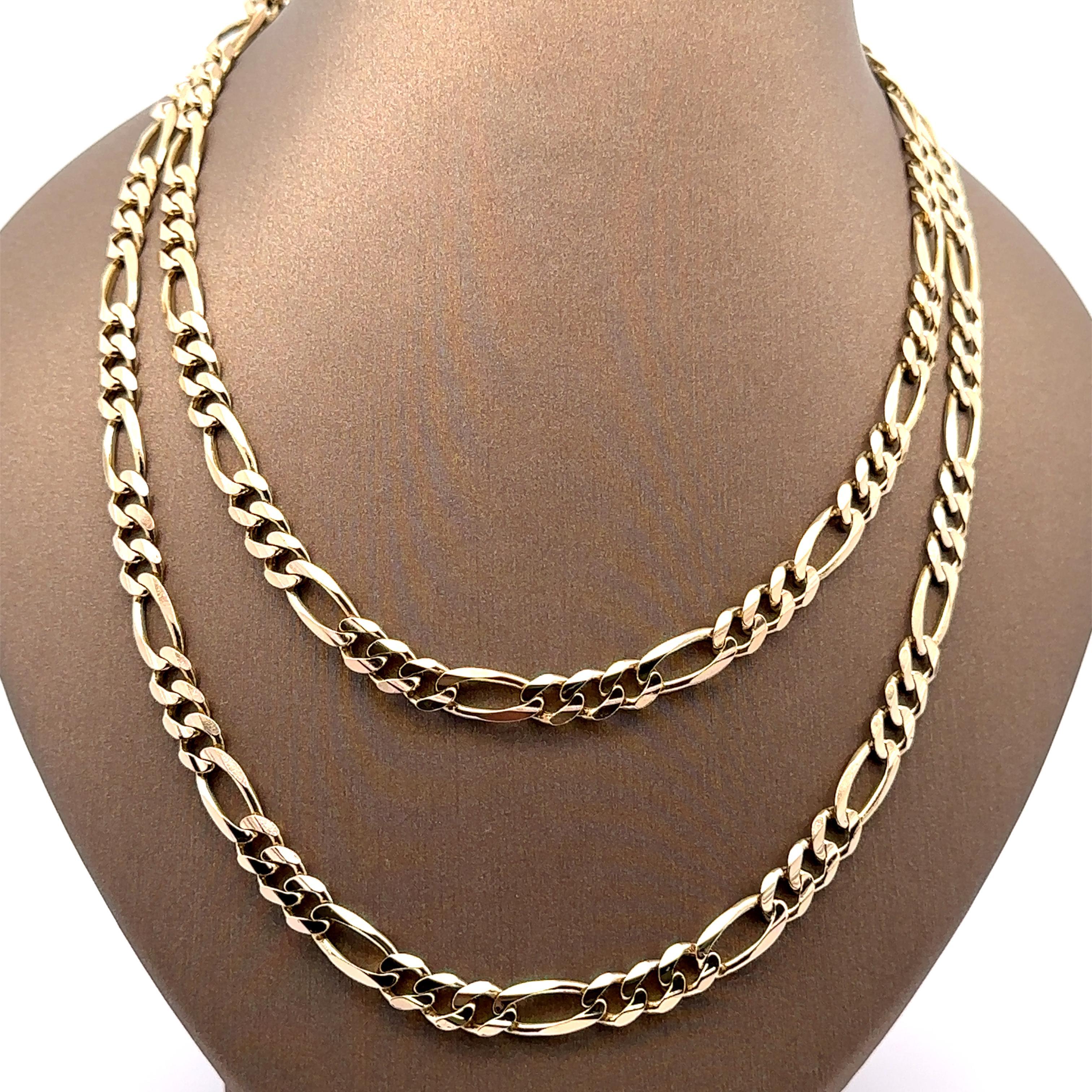 Classic Italian 14k Yellow Gold 30.5