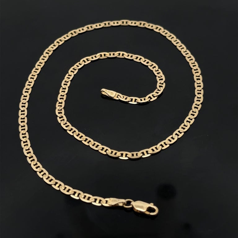 Collana con catena a maglie Mariner in oro giallo 14K
