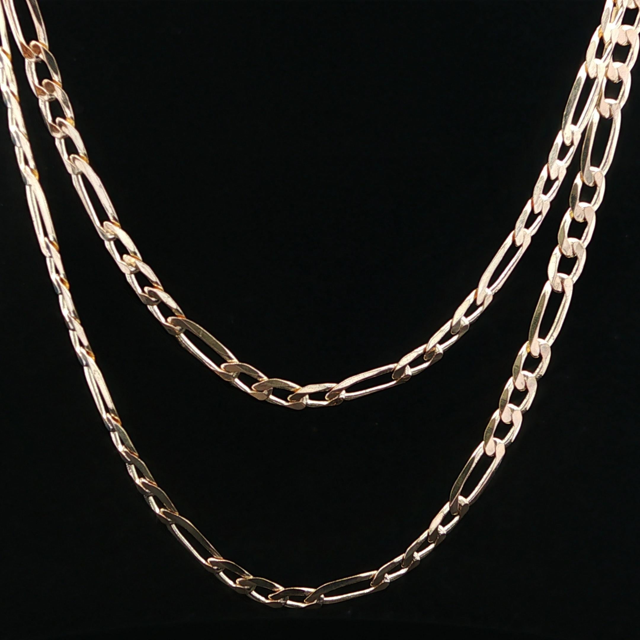 Collar italiano clásico de oro amarillo de 14k pulido de 3,6 mm y 20