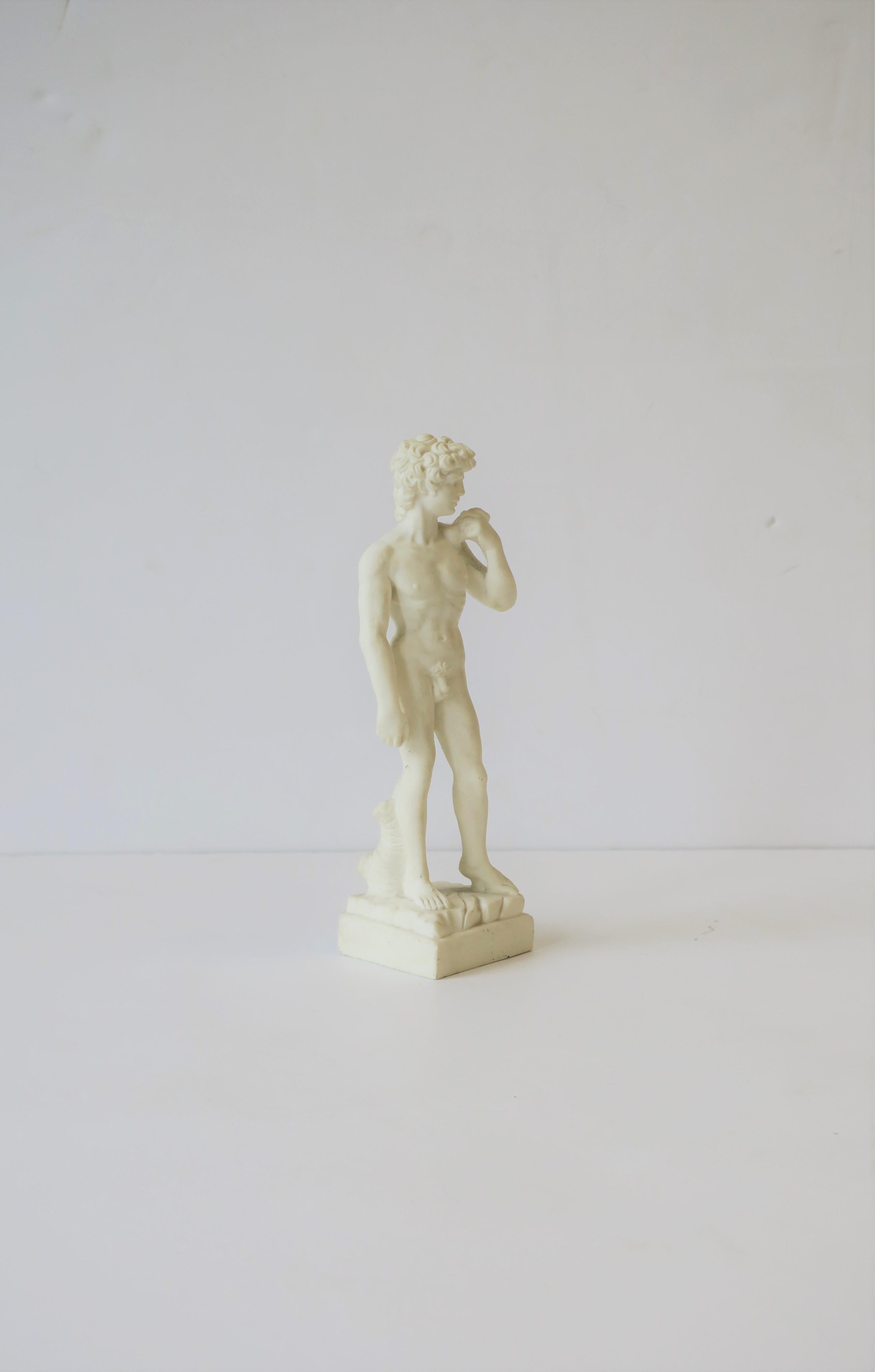 20th Century Classic Italian Roman 'David' Statue For Sale