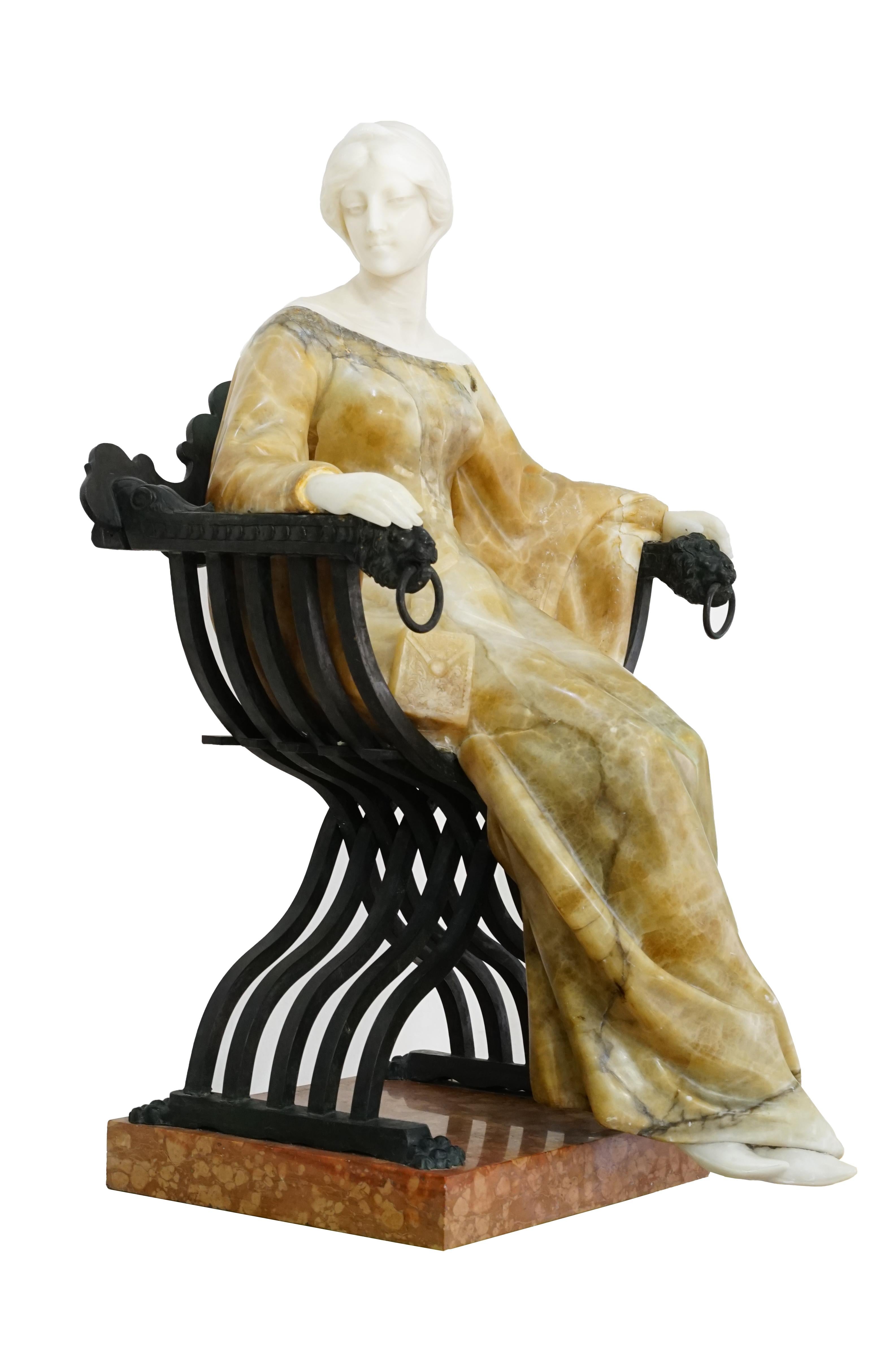 Neoclassical Classic Italian sculpture Antonio Frilli For Sale