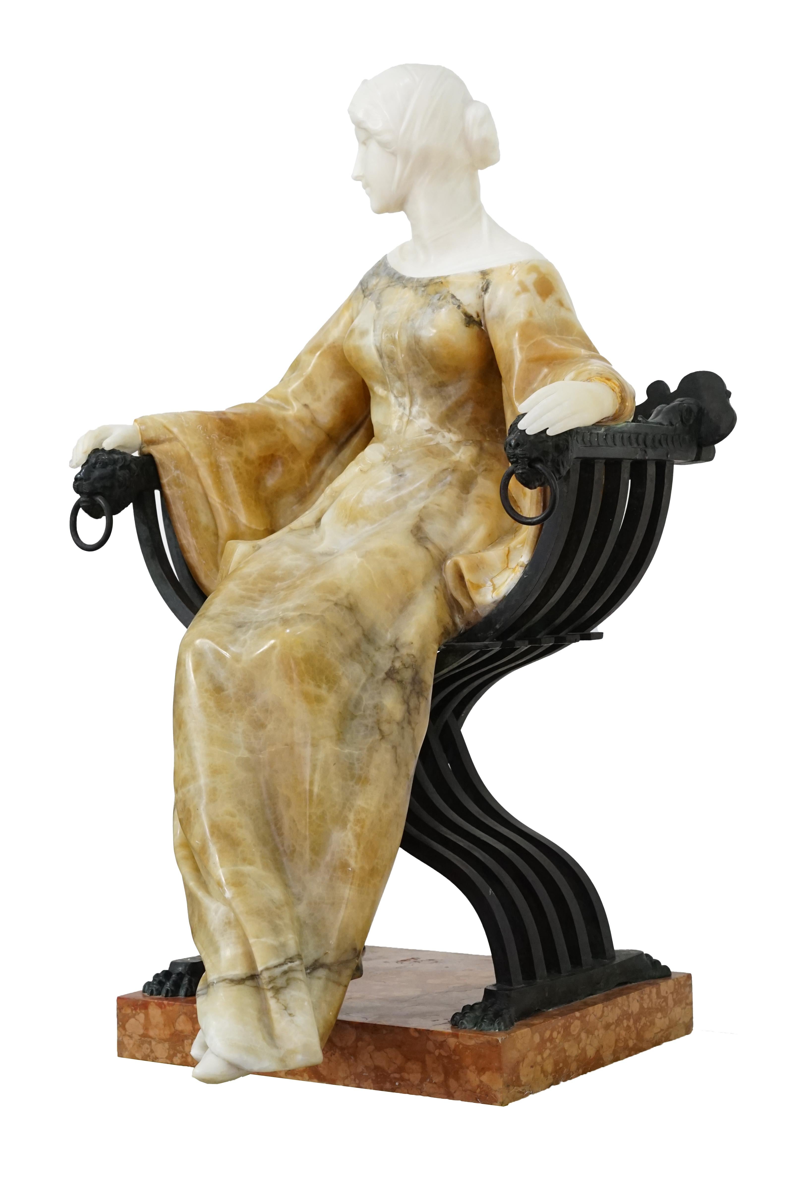 Early 20th Century Classic Italian sculpture Antonio Frilli For Sale