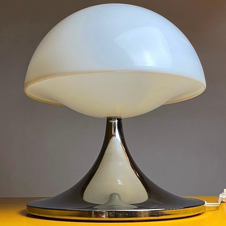 Chrome Classic Italian Table Lamp, 1970s