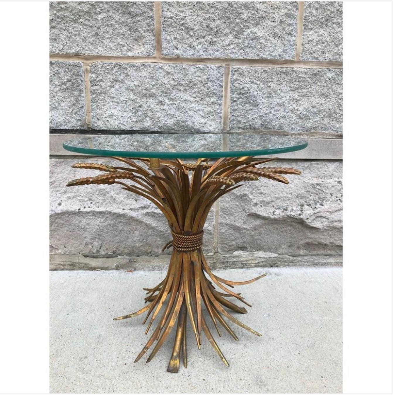 20th Century Classic Italian Wheat Sheath Table As Seen In Coco Chanels Apartment. For Sale