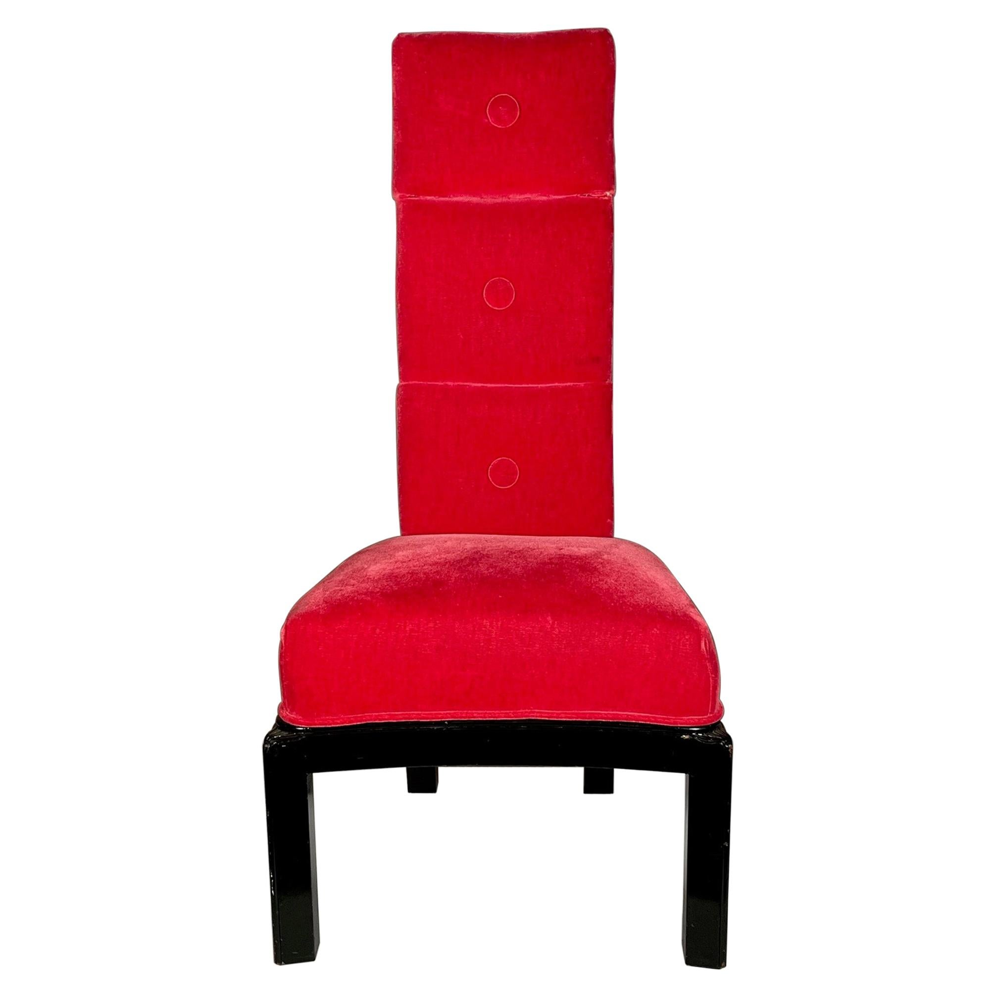 Classic James Mont Tall Back Chair