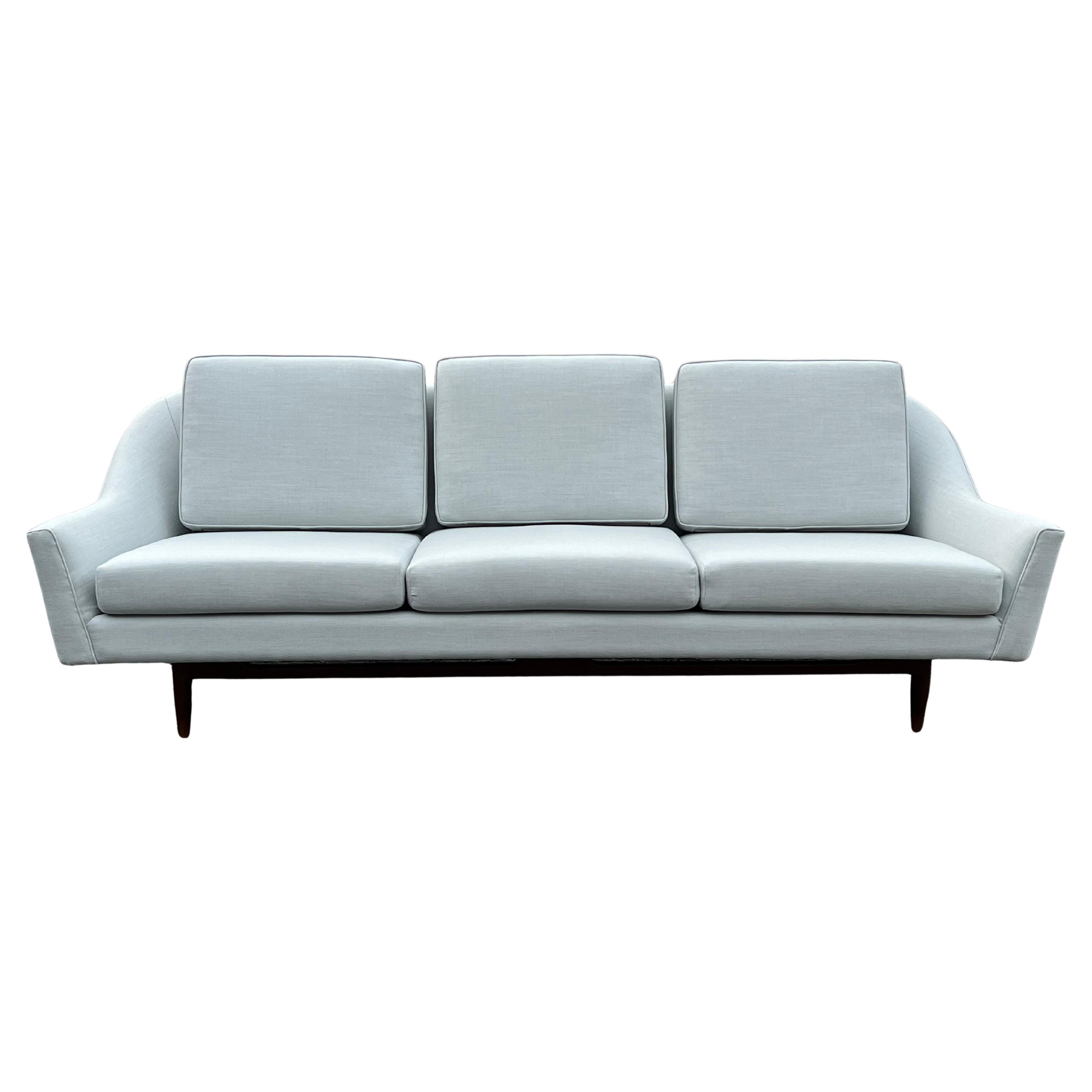 Classic Jens Risom Three Seat Sofa Ca' 1960's