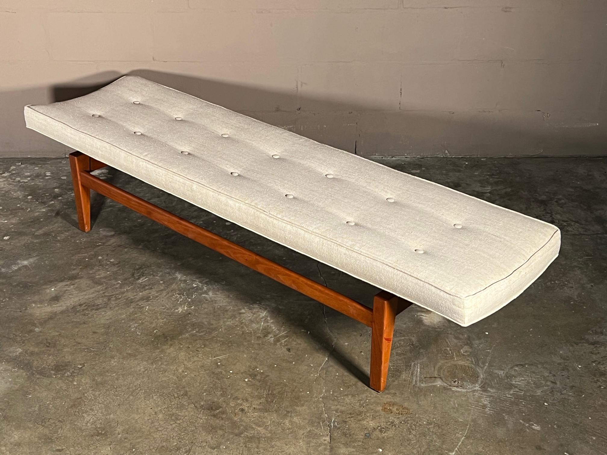 Classic Jens Risom Upholstered Bench Six Foot 3
