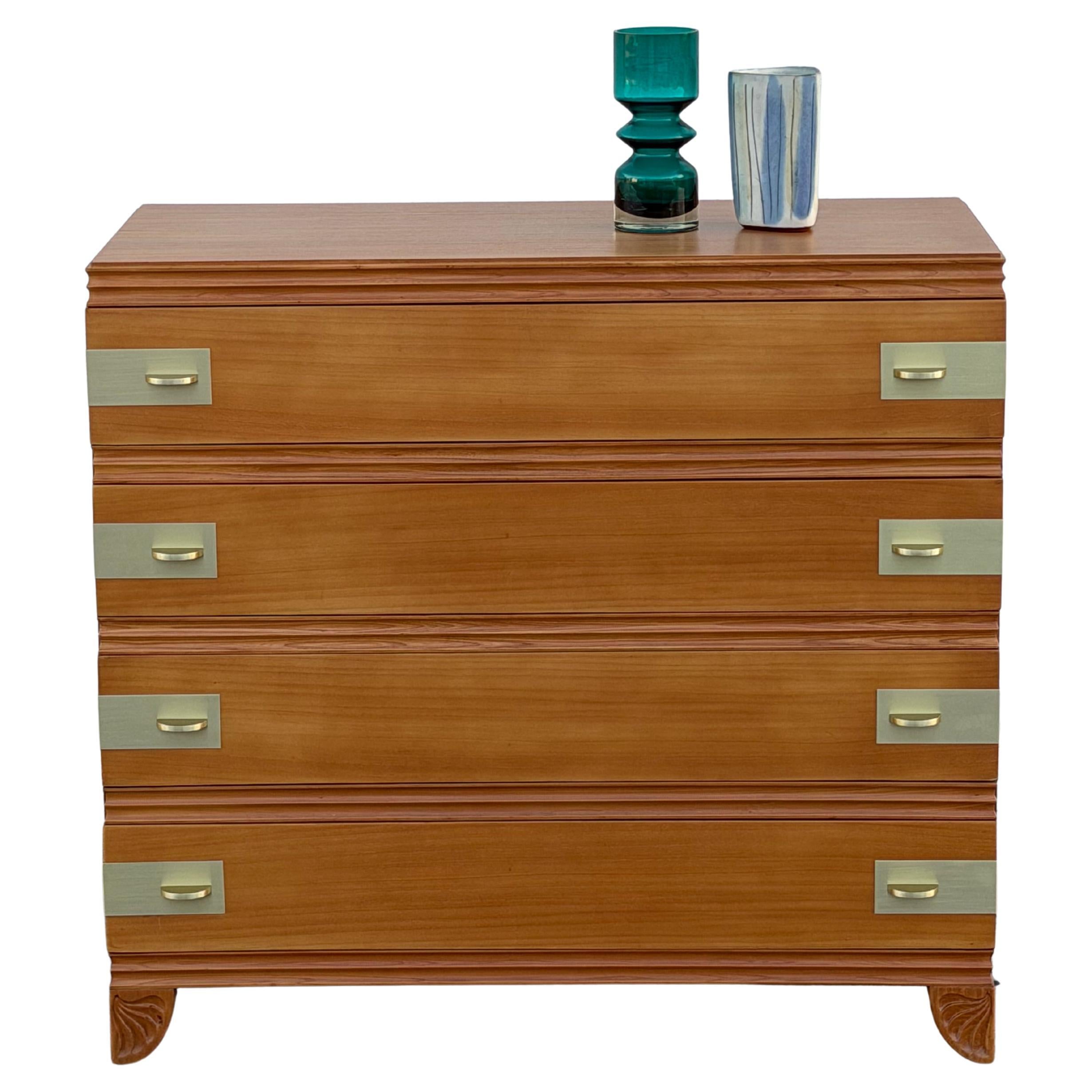 Klassische John Stuart Kommode Messing Hardware 1940er Jahre Elegant