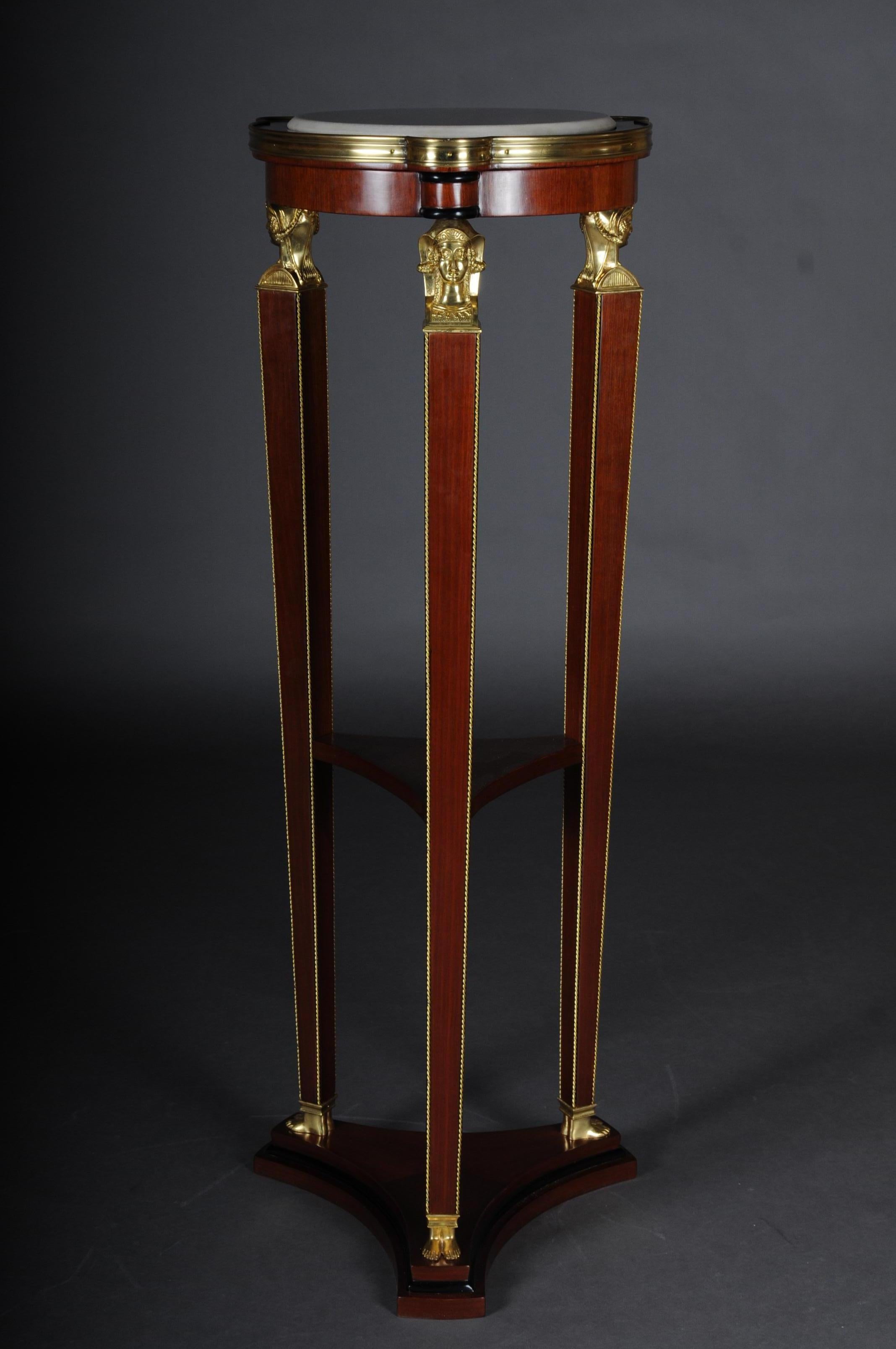 Veneer Classic Karaditan Pillar or Pedestal in Empire Style For Sale
