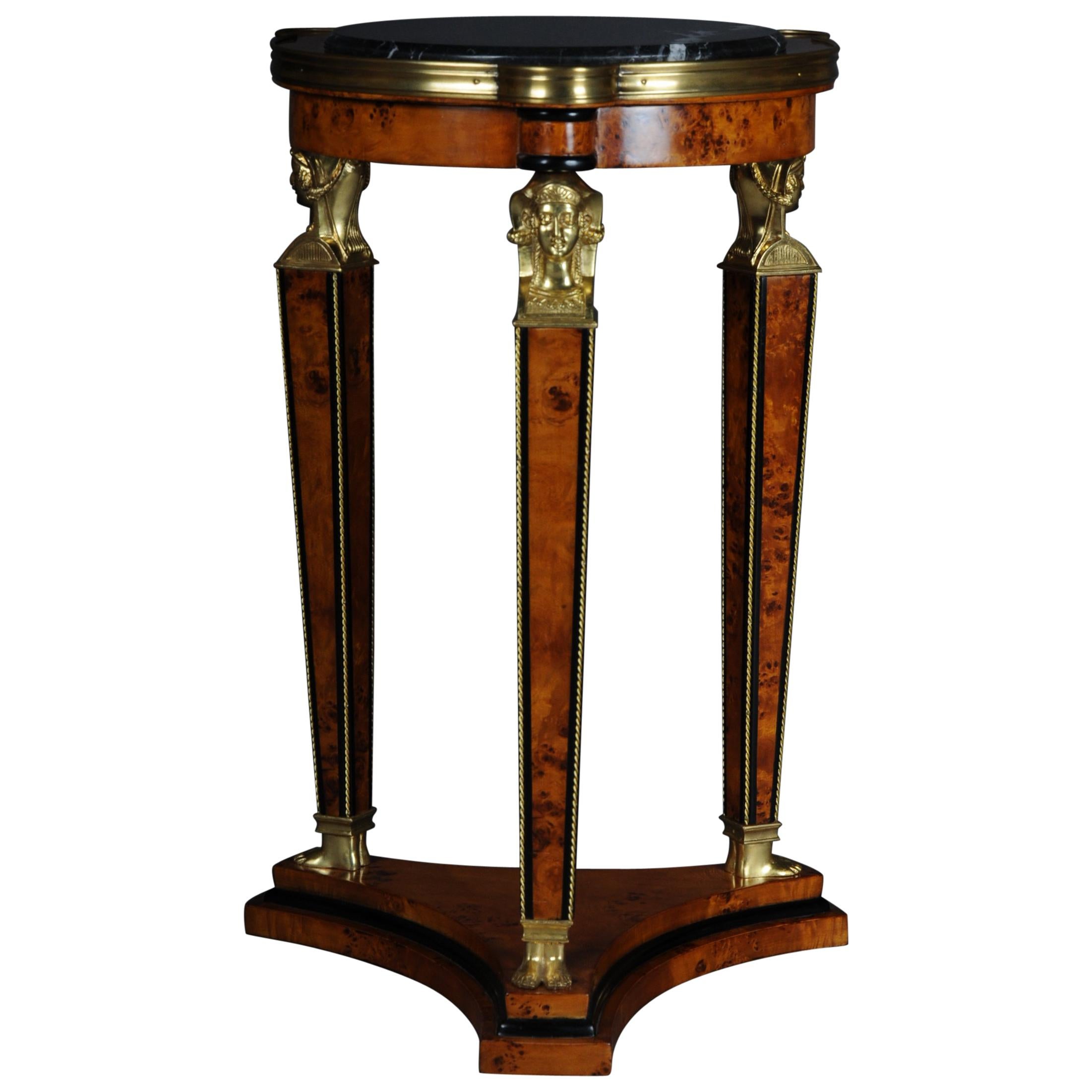 Classic Karates Side Table Pillar in Empire Style