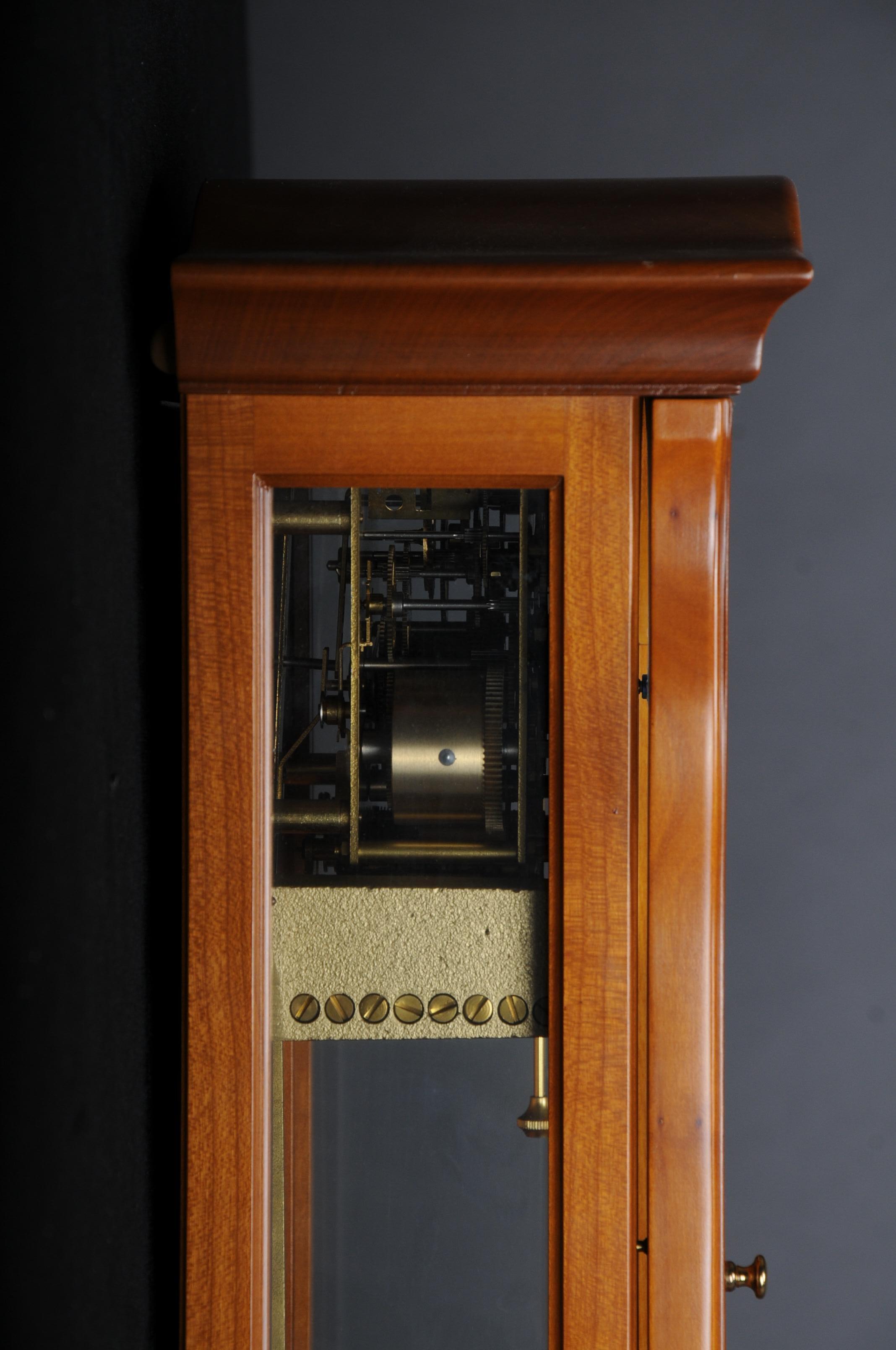 Classic Kieninger Pendulum Wall Clock/Regulator, Cherry Wood For Sale 2