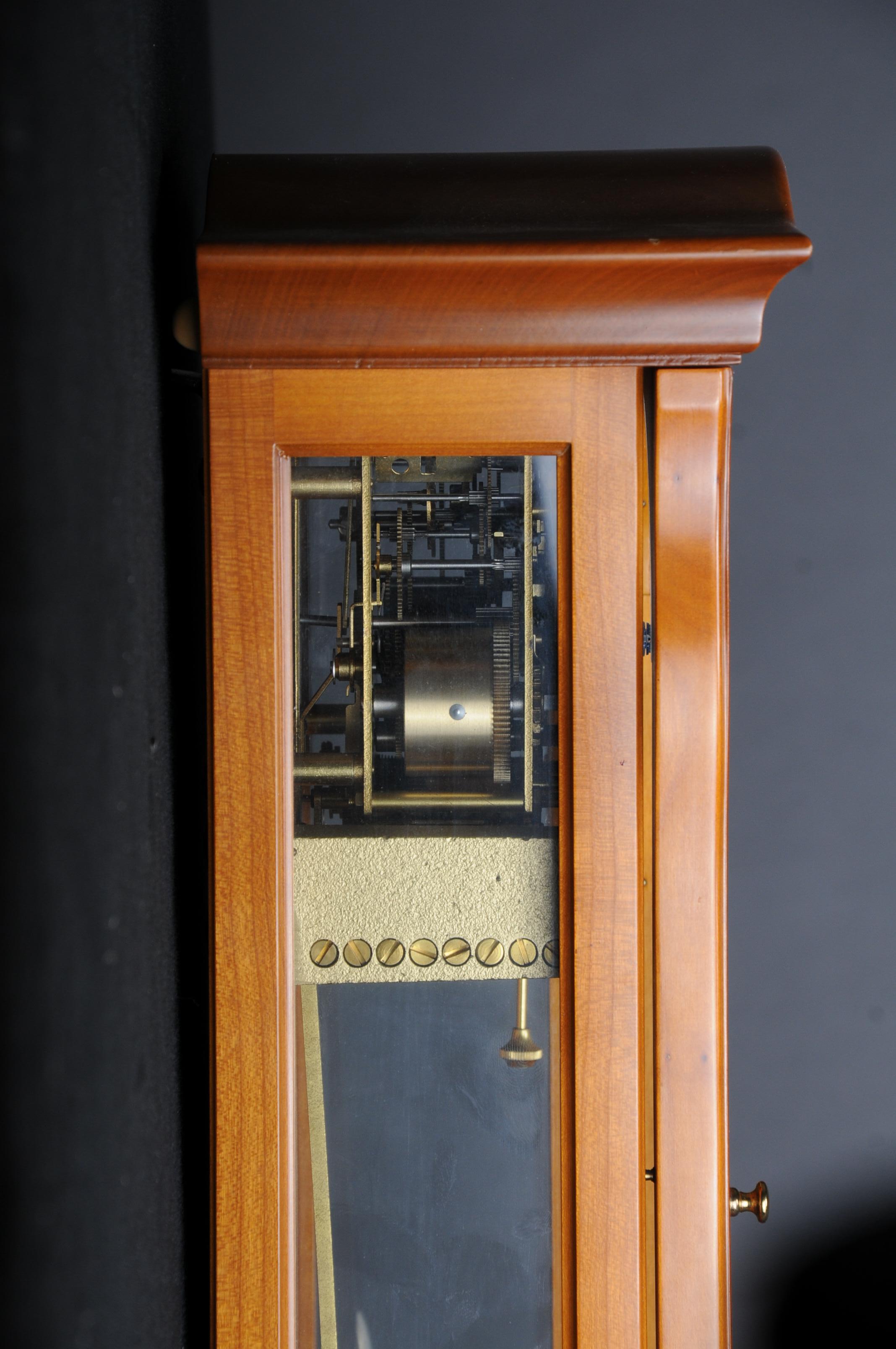Classic Kieninger Pendulum Wall Clock/Regulator, Cherry Wood For Sale 3