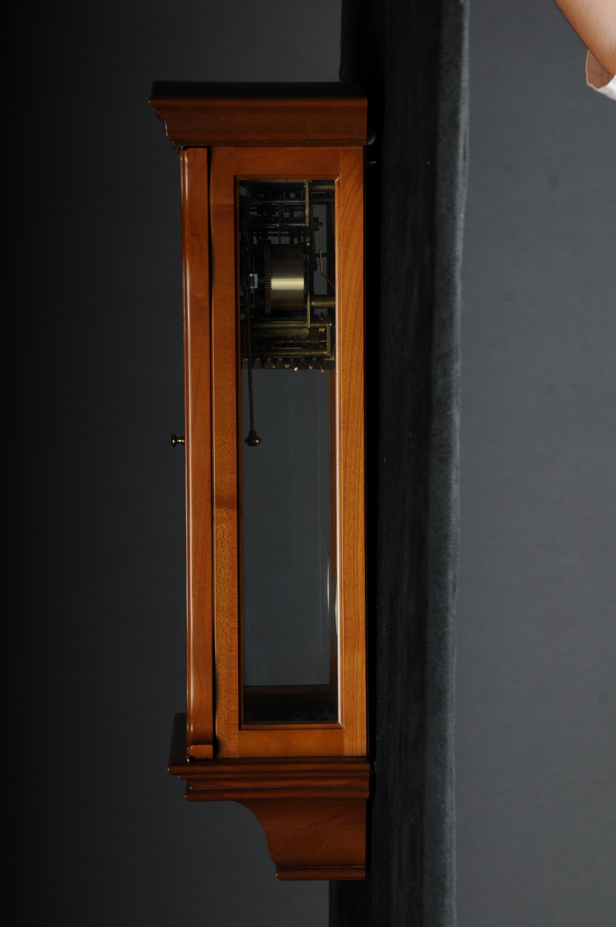 Classic Kieninger Pendulum Wall Clock/Regulator, Cherry Wood For Sale 5