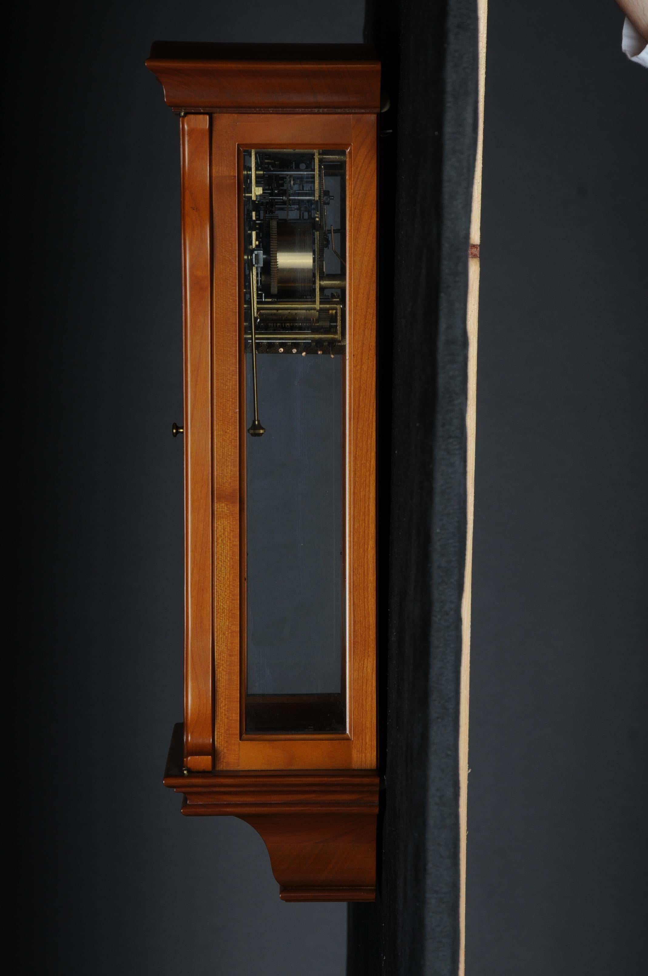 Classic Kieninger Pendulum Wall Clock/Regulator, Cherry Wood For Sale 6