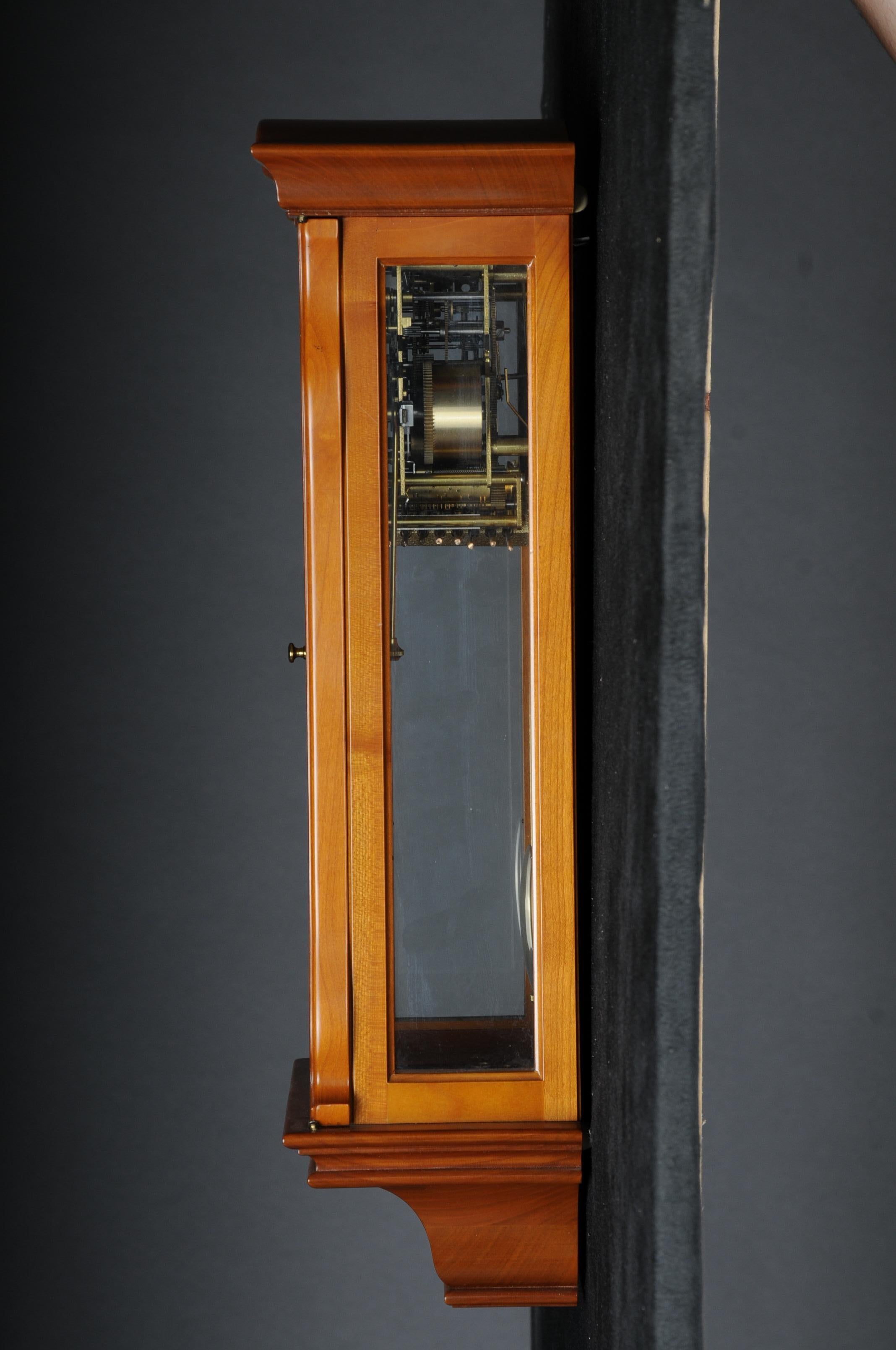 Classic Kieninger Pendulum Wall Clock/Regulator, Cherry Wood For Sale 7
