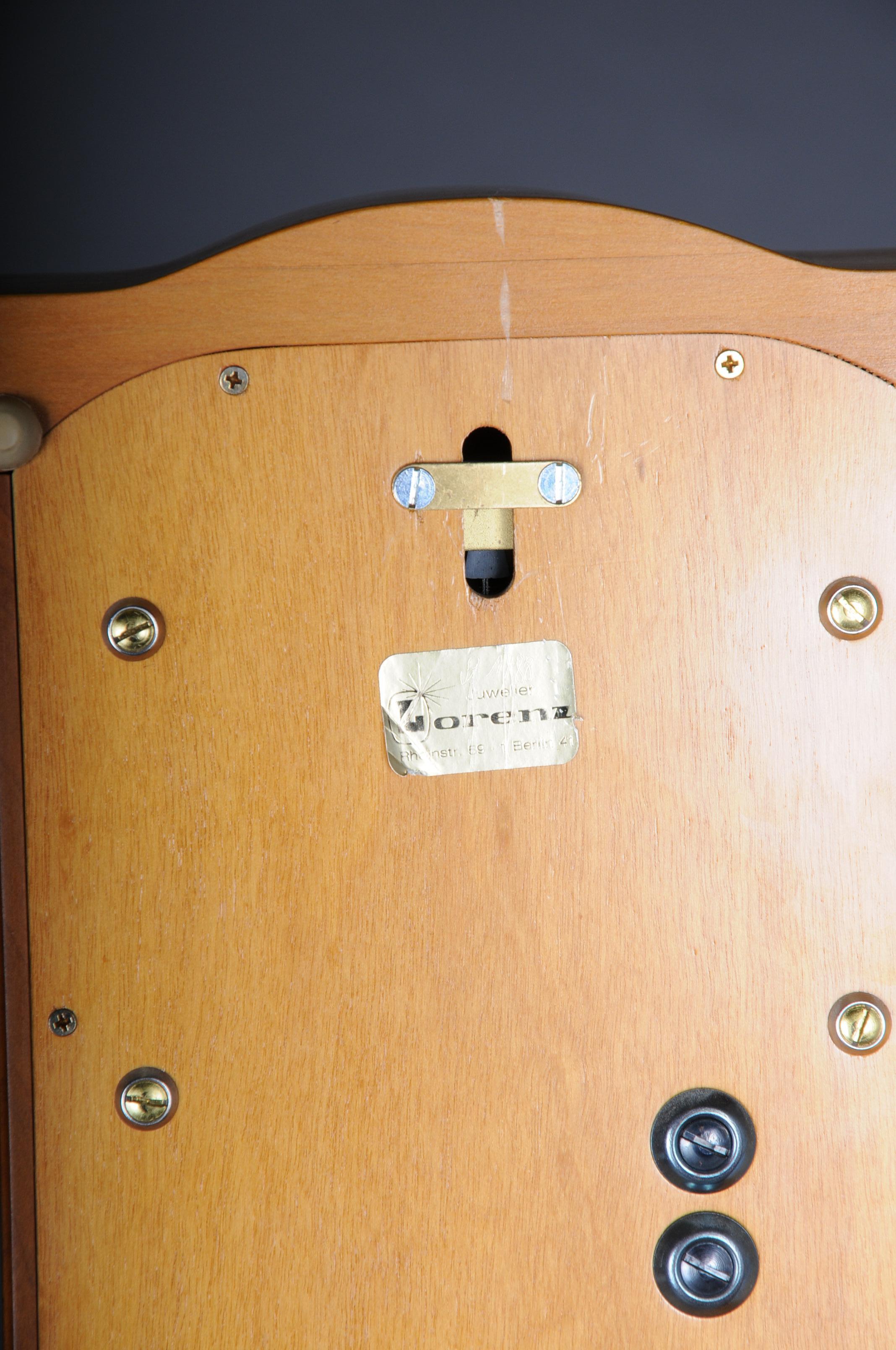 Classic Kieninger Pendulum Wall Clock/Regulator, Cherry Wood For Sale 10