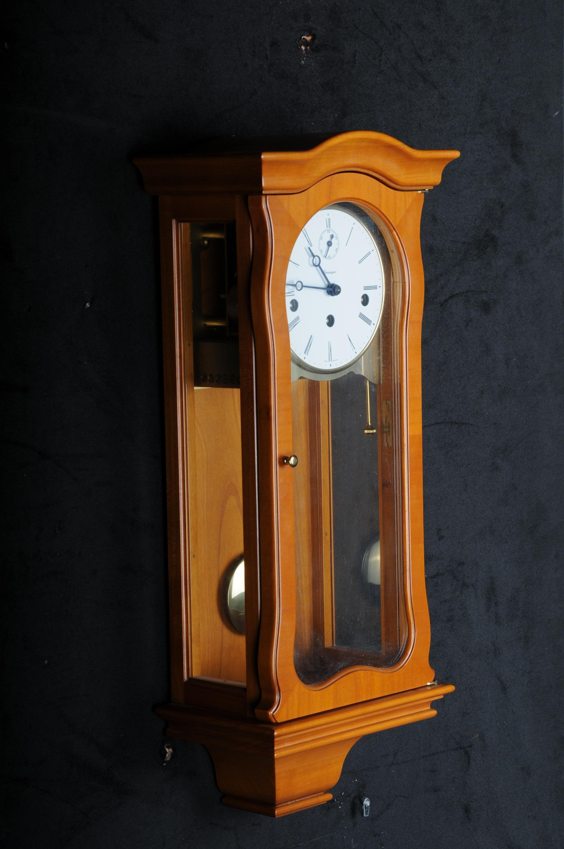 Kieninger Pendulum Clock Comtoise Clock Brass Flywheel Regulator Butterfly Wing 