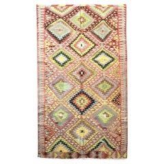 Retro Classic Kilim. Geometric Design. 3.00 x 1.65 m