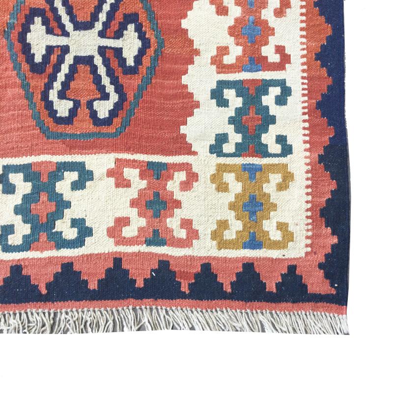 Wool Classic Kilim. Multicolor Geometric Design.  3.00 x 2.50 m For Sale