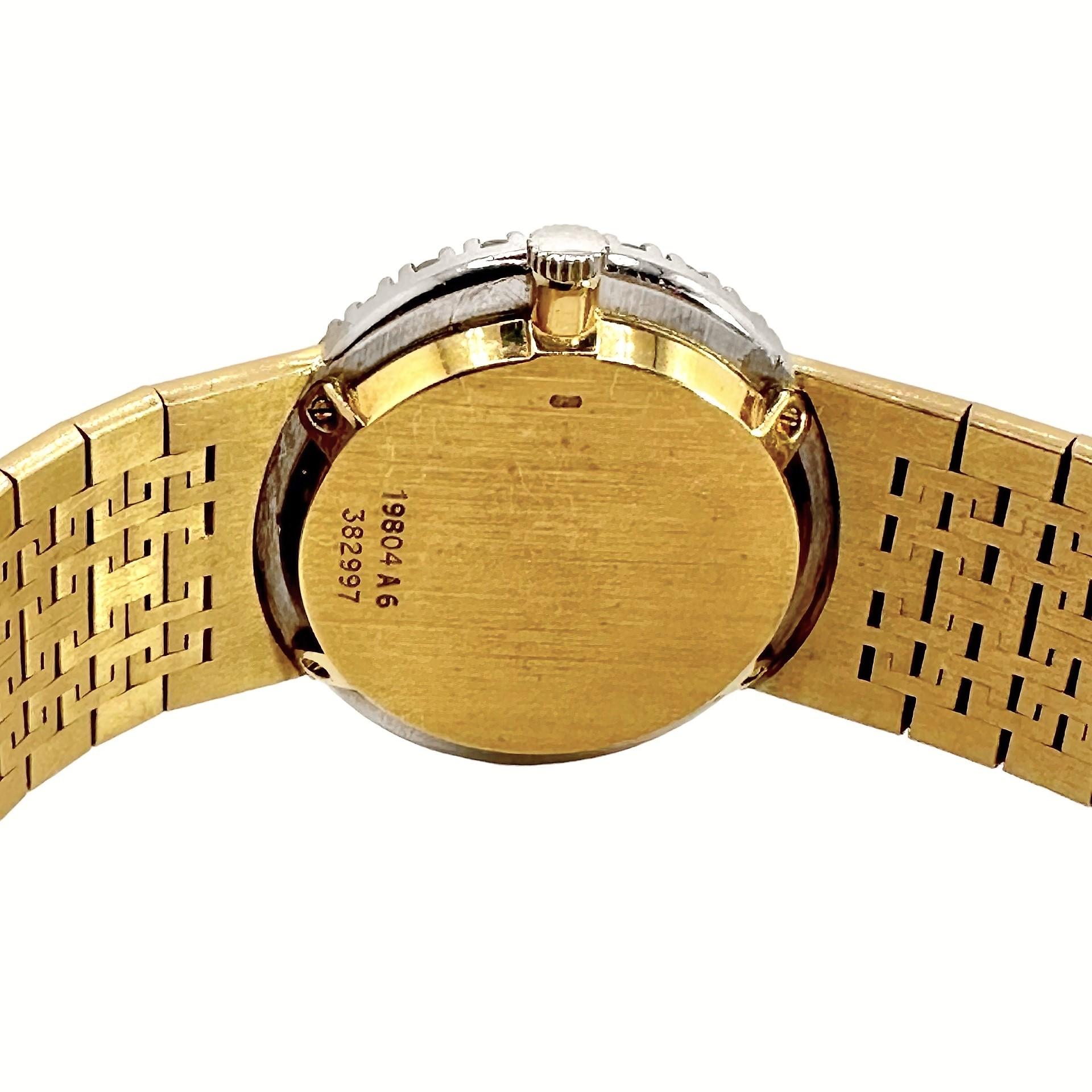 Modern Classic Ladies Mid-20th Century Piaget, 18k Yellow Gold and Diamond Oval Watch