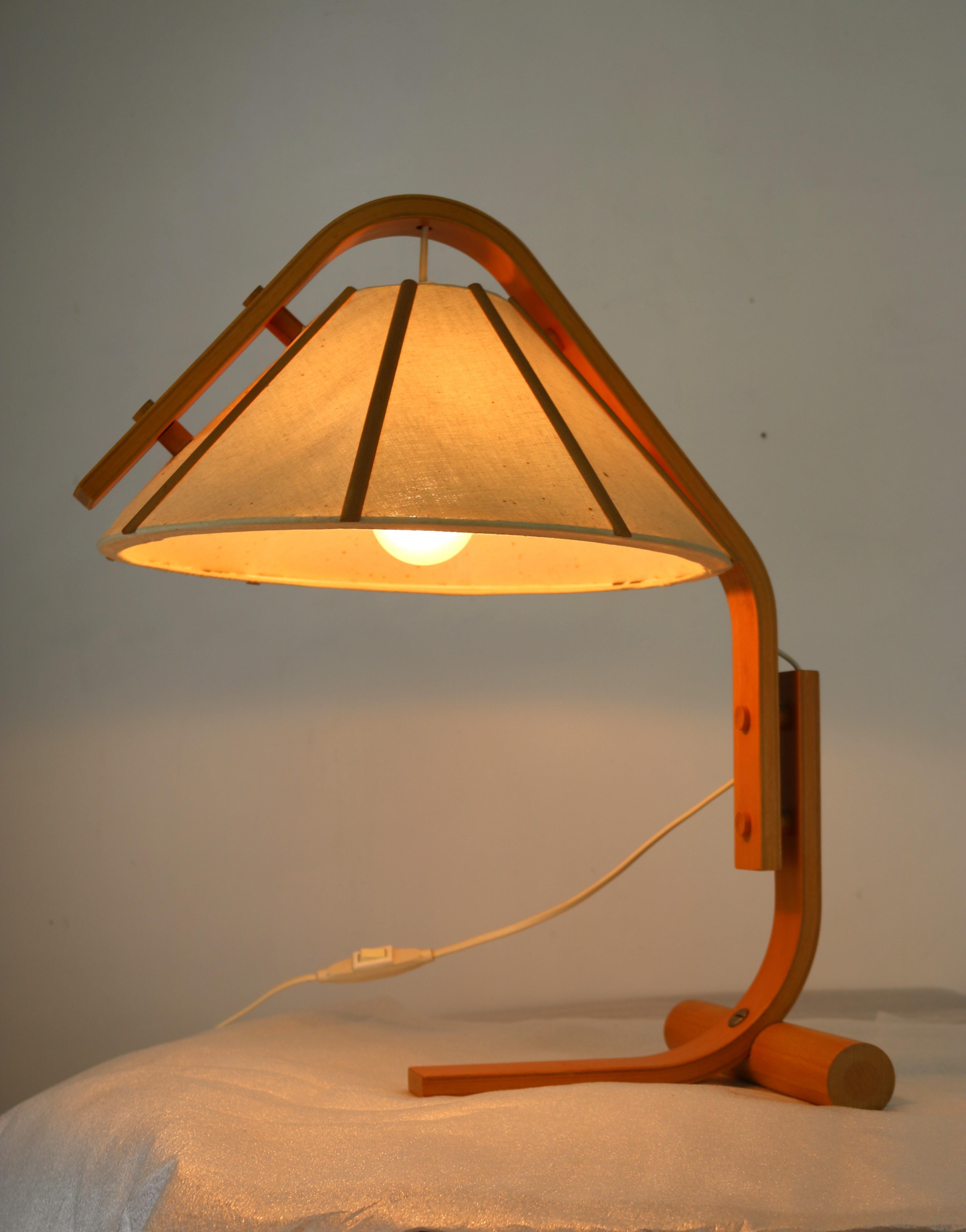 Wood Classic Lamp of Danish Design, Model Aneta, Design Jan Wickelgren, Denmark