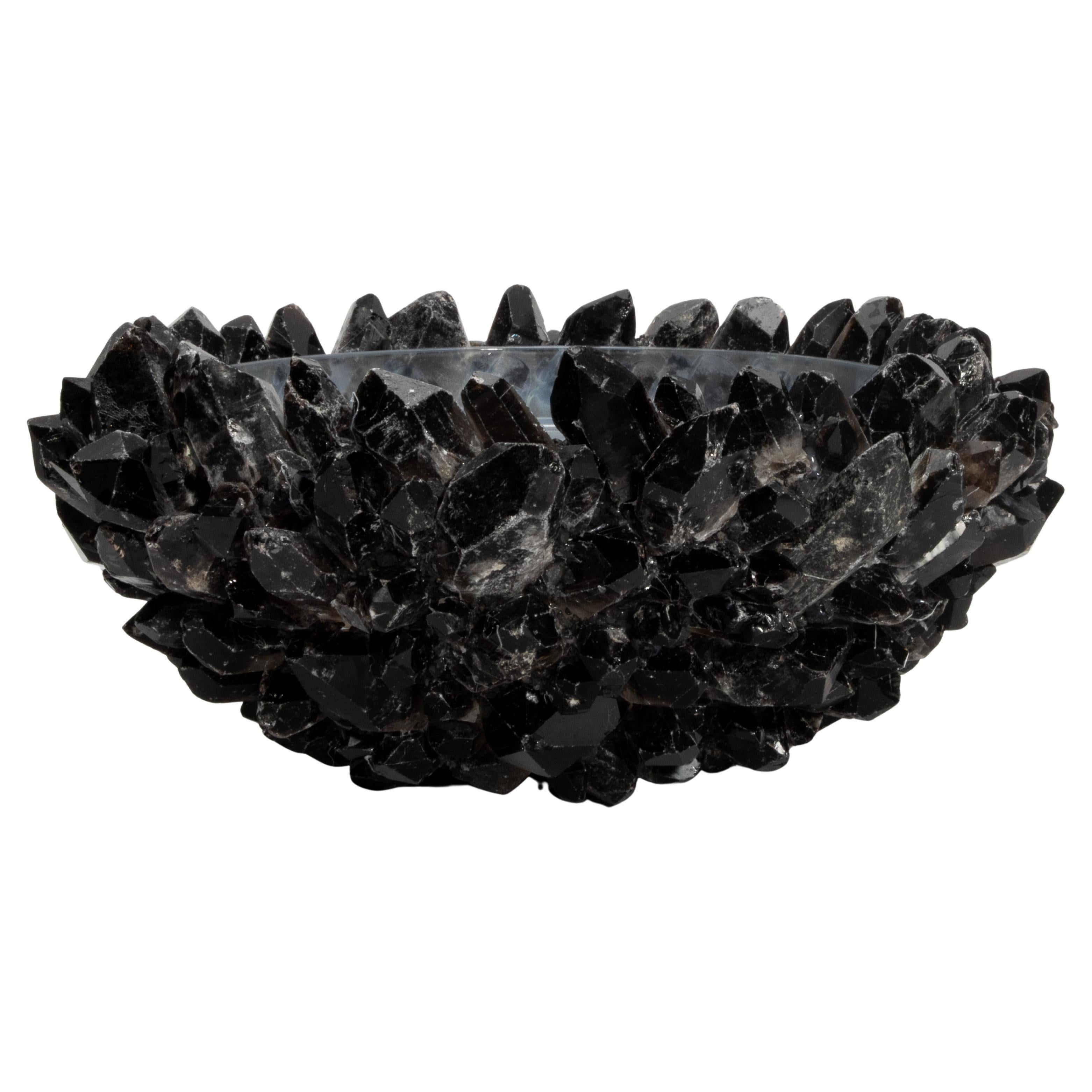 Grand bol Classic en quartz noir par Kathryn McCoy