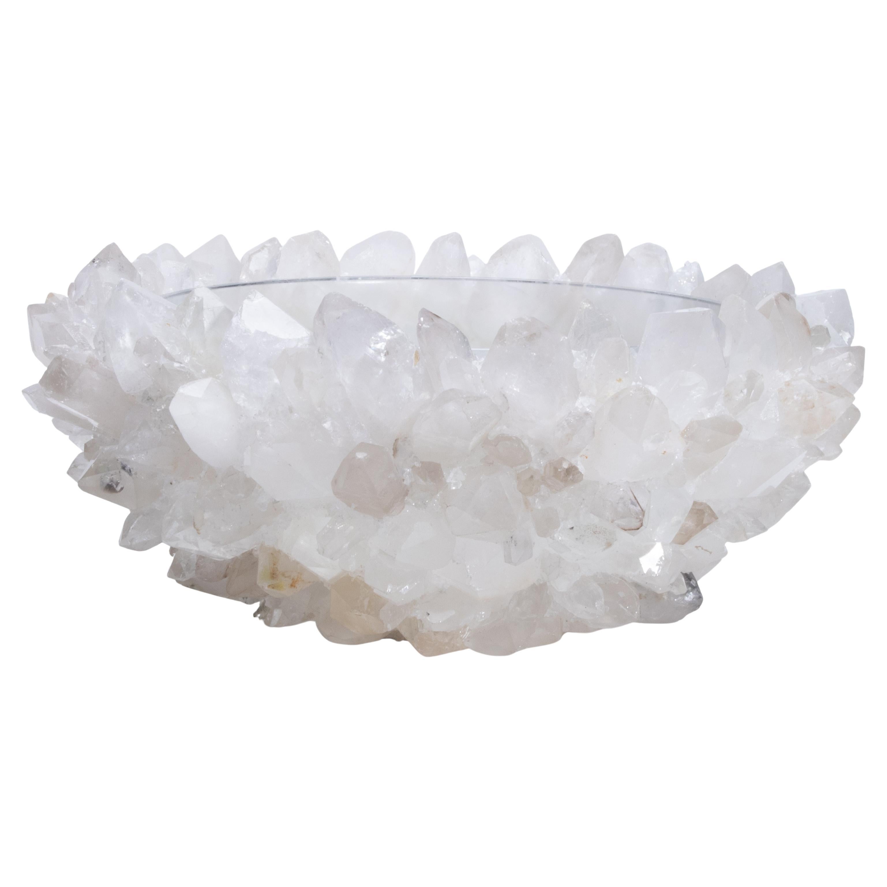 Grand bol Classic en quartz clair par Kathryn McCoy