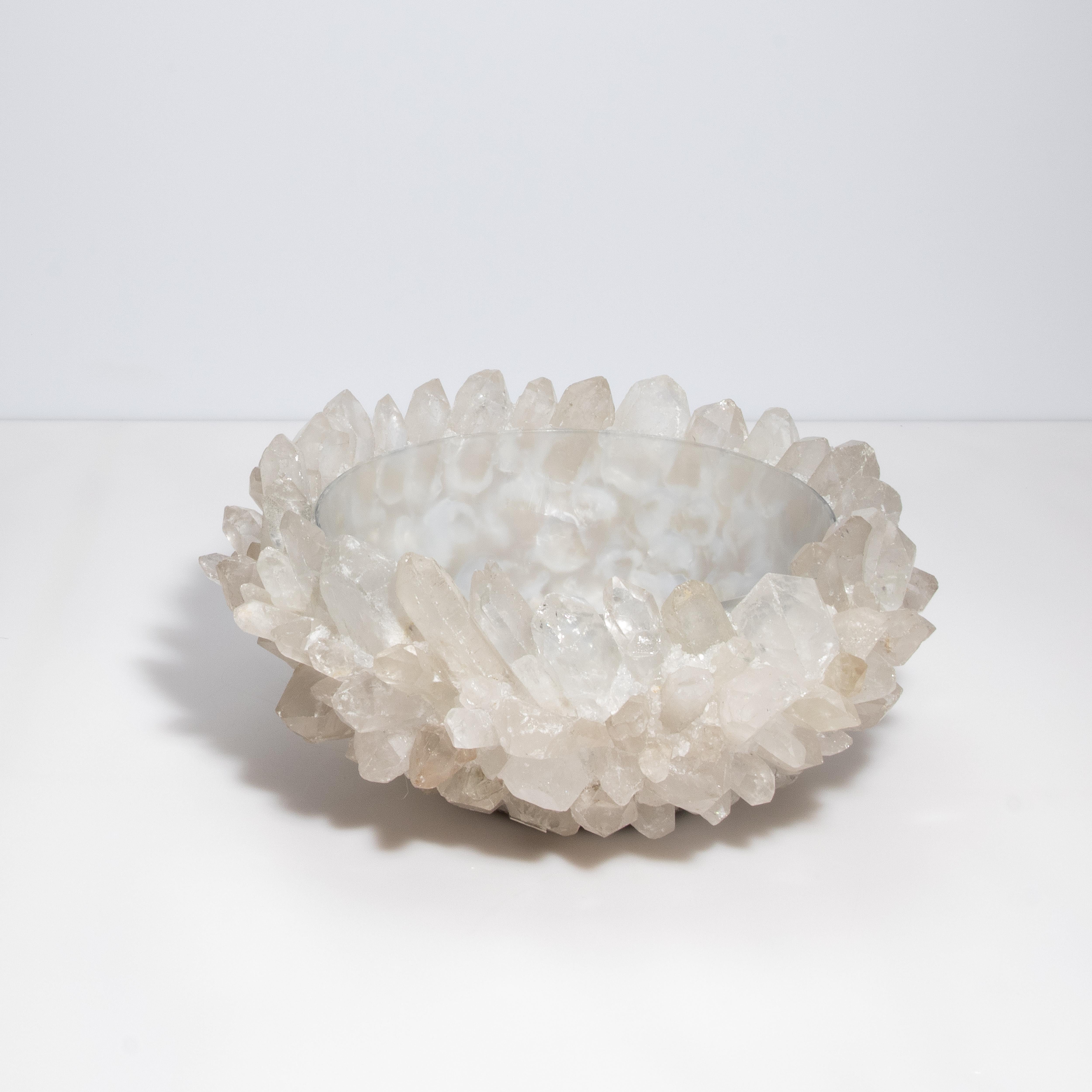 Classic Große Schale aus klarem Quarz von Kathryn McCoy (Moderne)