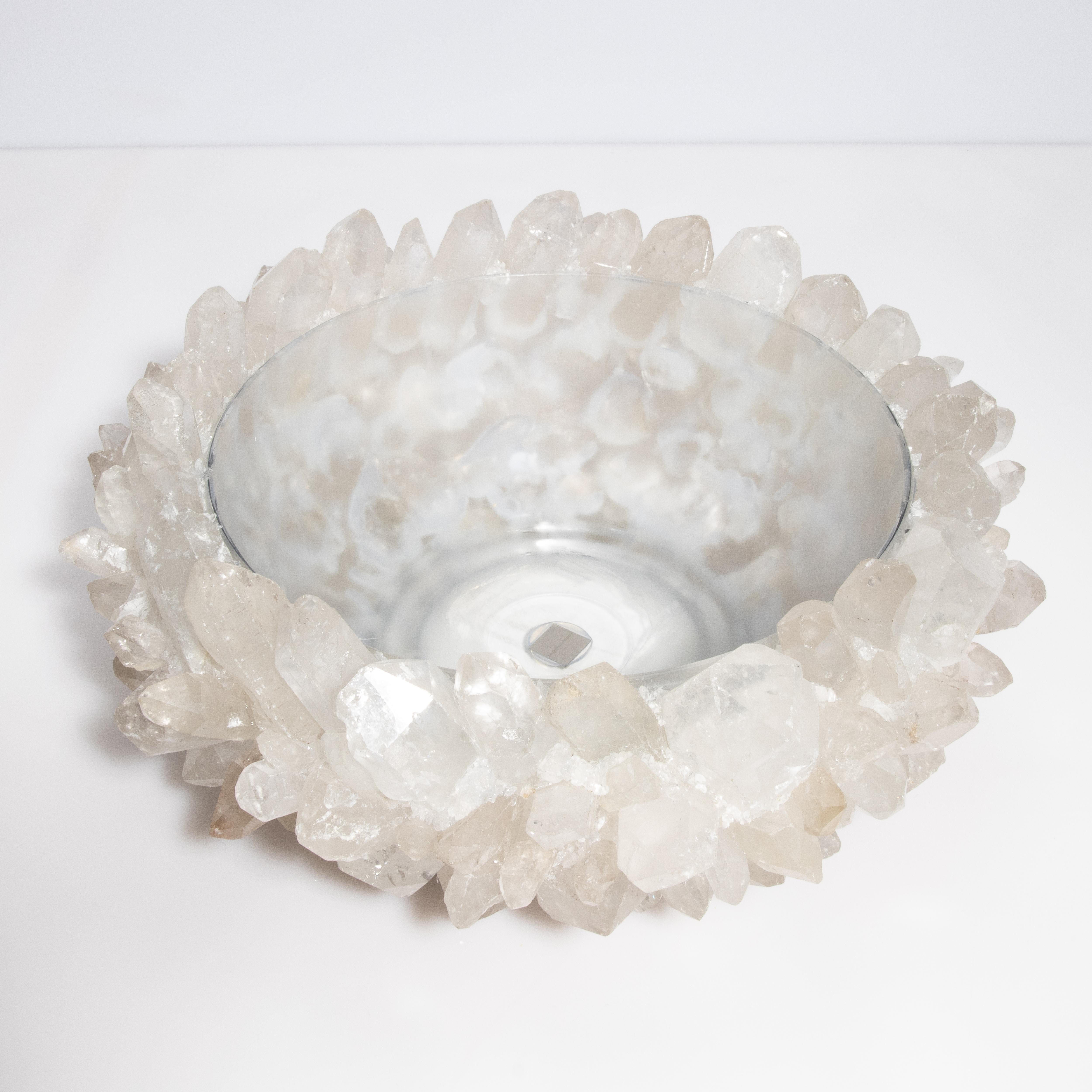 Classic Große Schale aus klarem Quarz von Kathryn McCoy (amerikanisch)
