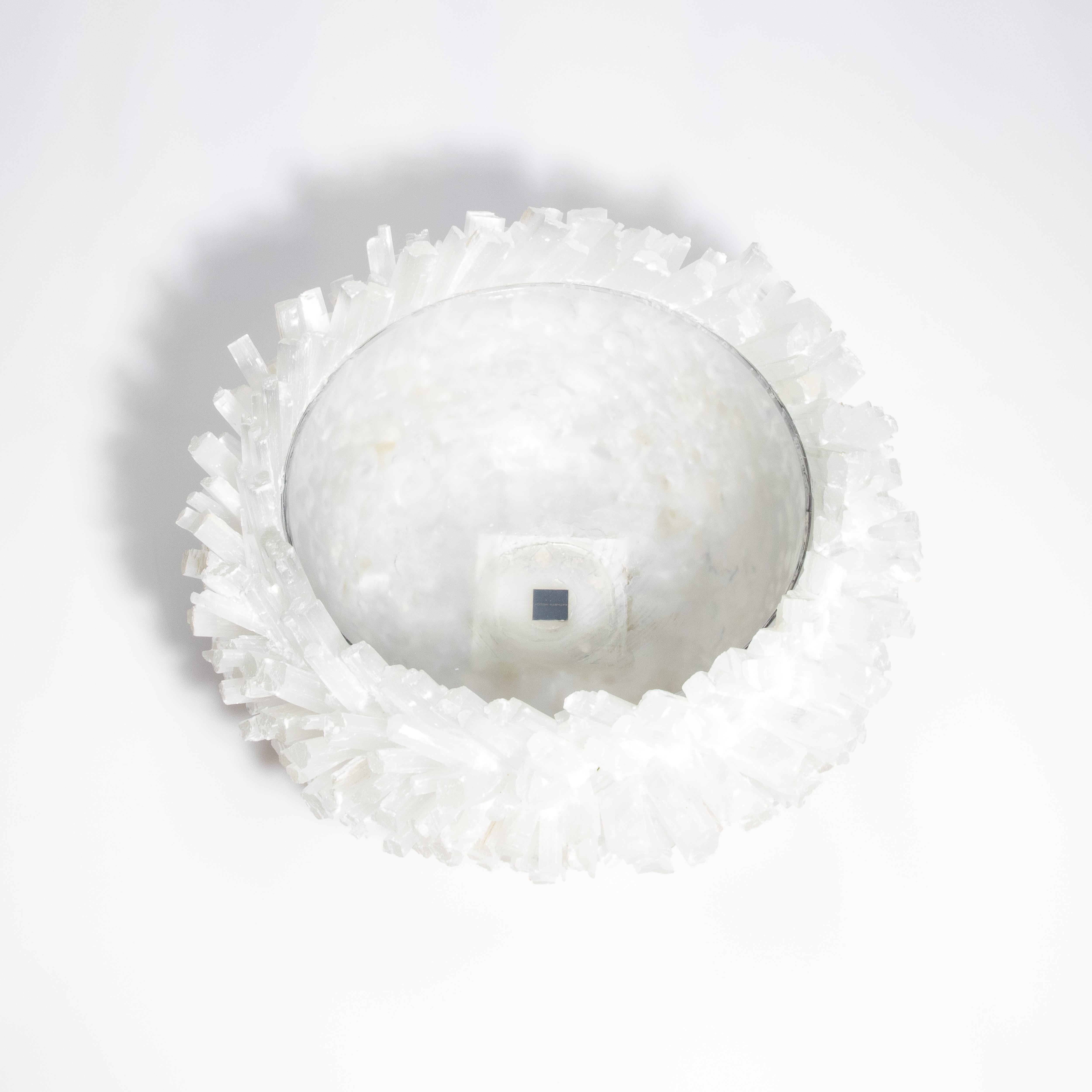 Moderne Grand bol Classic en sélénite par Kathryn McCoy en vente
