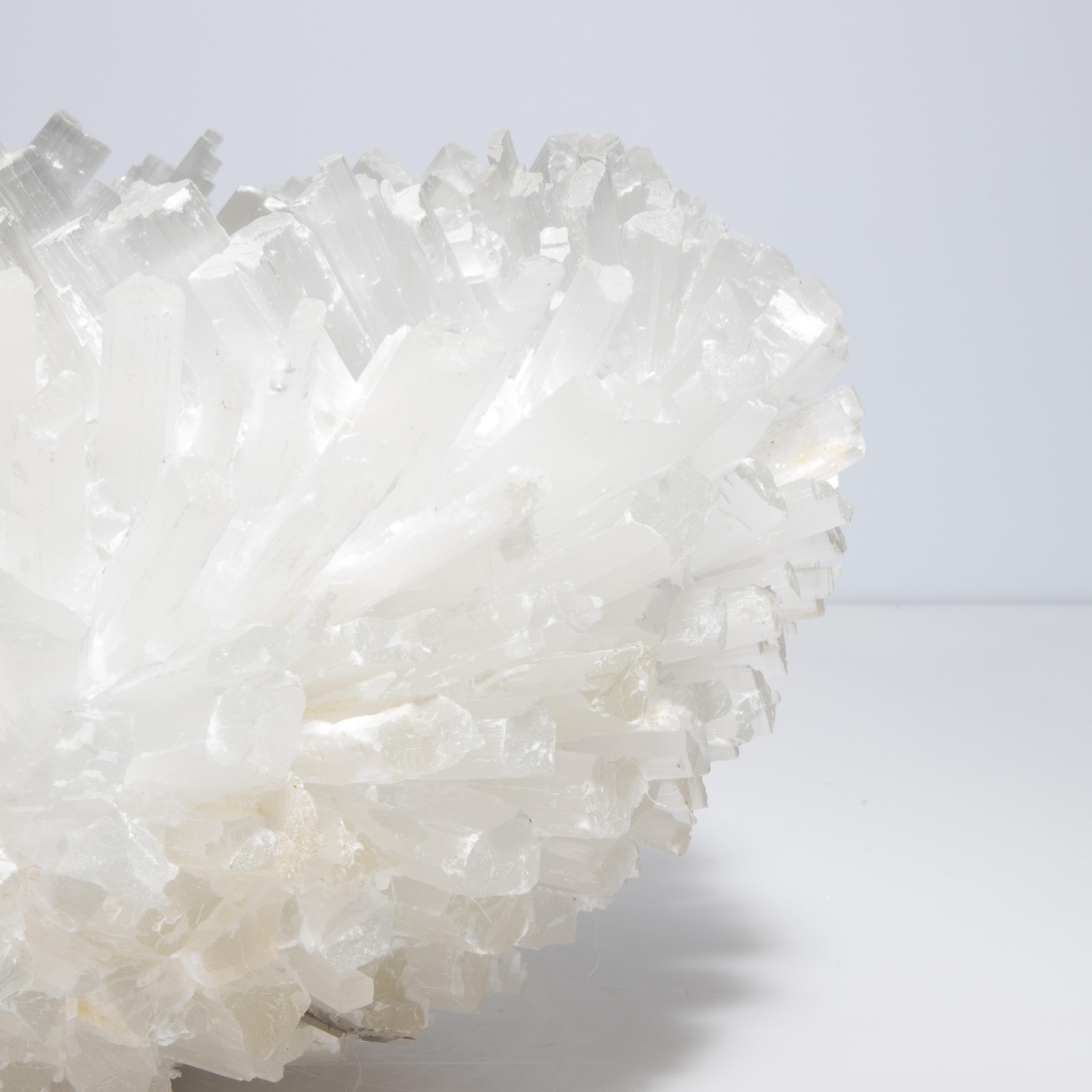Cristallo di rocca Ciotola grande classica in selenite di Kathryn McCoy in vendita