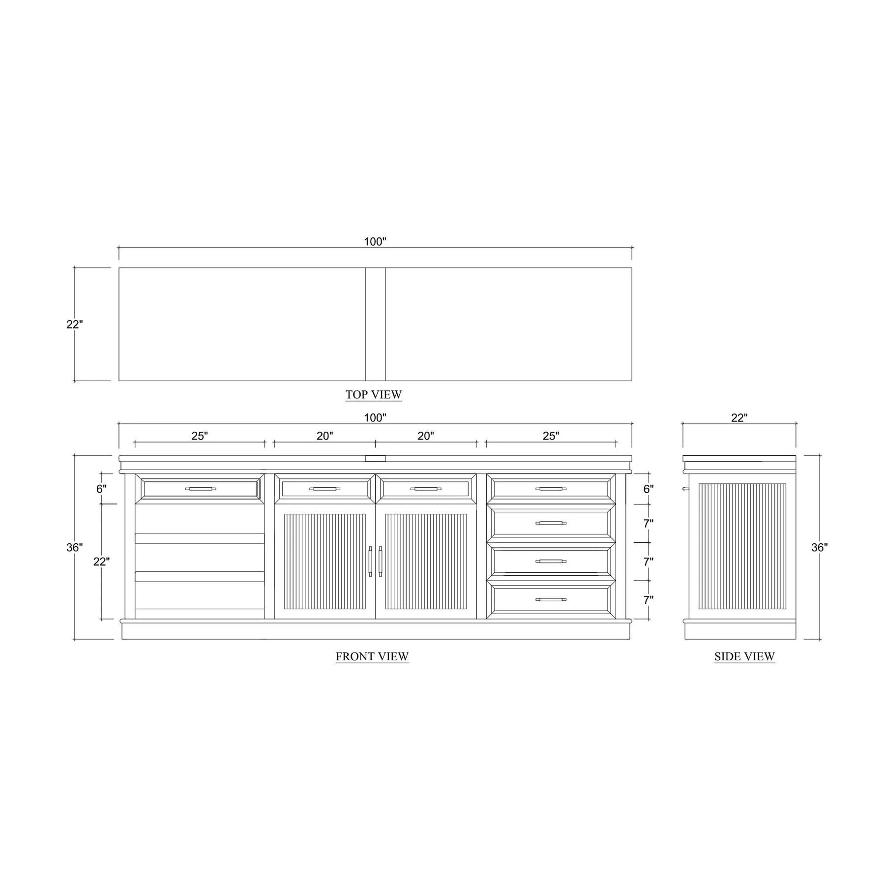 XXI secolo e contemporaneo Mobile bar classico a buffet grande in vendita