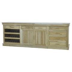 Classic Large Buffet Bar Cabinet - Fruitwood Finish