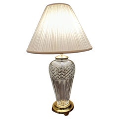Used Classic Large Waterford Crystal Table Lamp