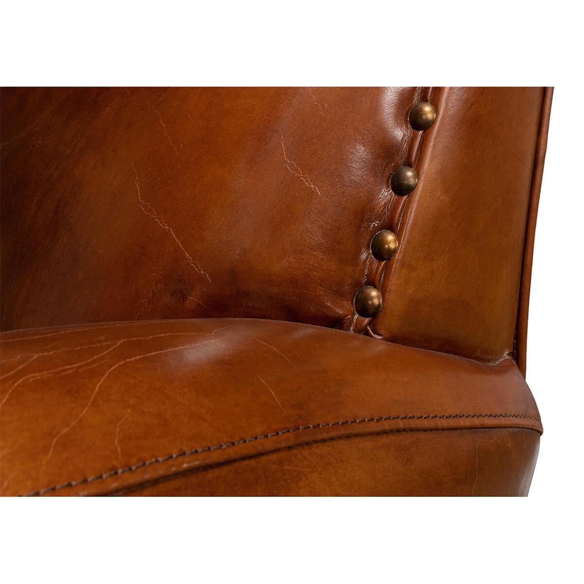 Classic Leather Armchair For Sale 1