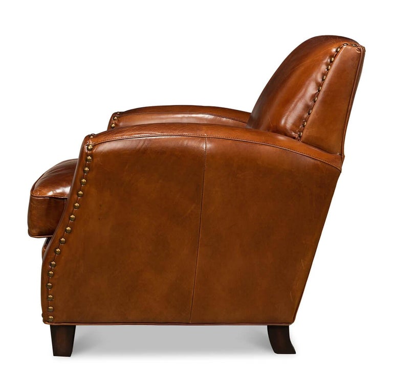Classic Leather Armchair For Sale at 1stDibs