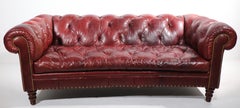 Classic Leather Chesterfield Sofa