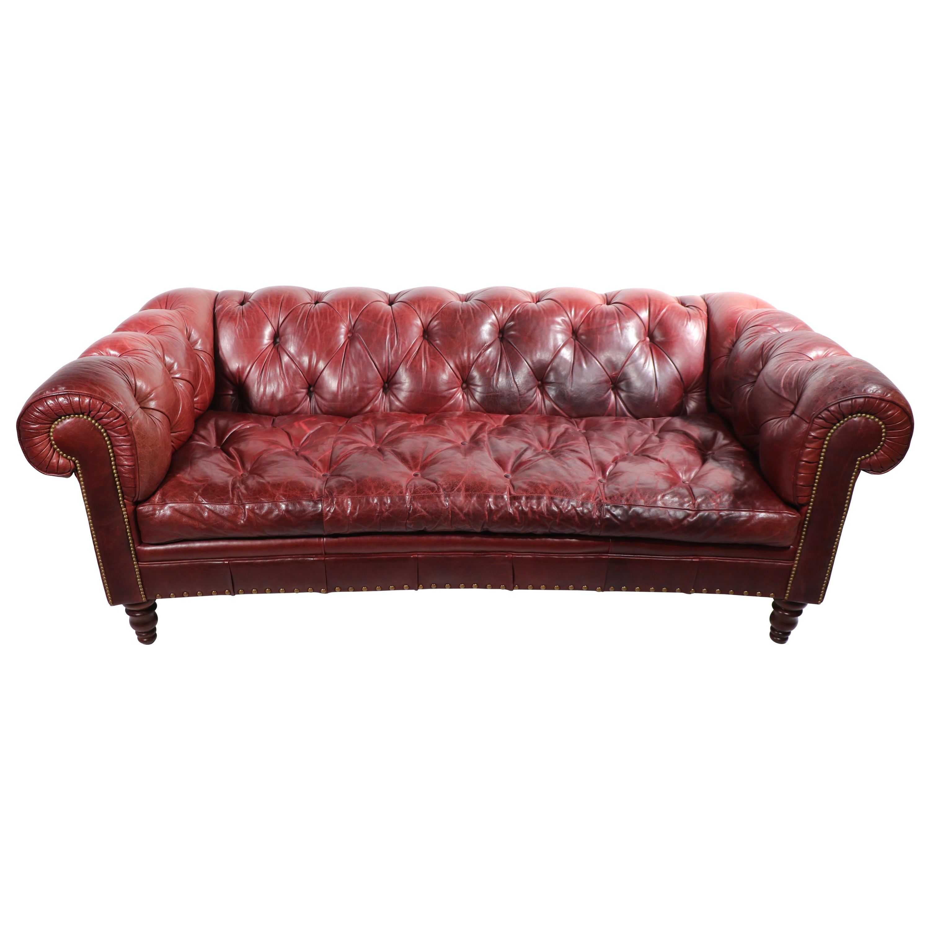 Classic Leather Chesterfield Sofa