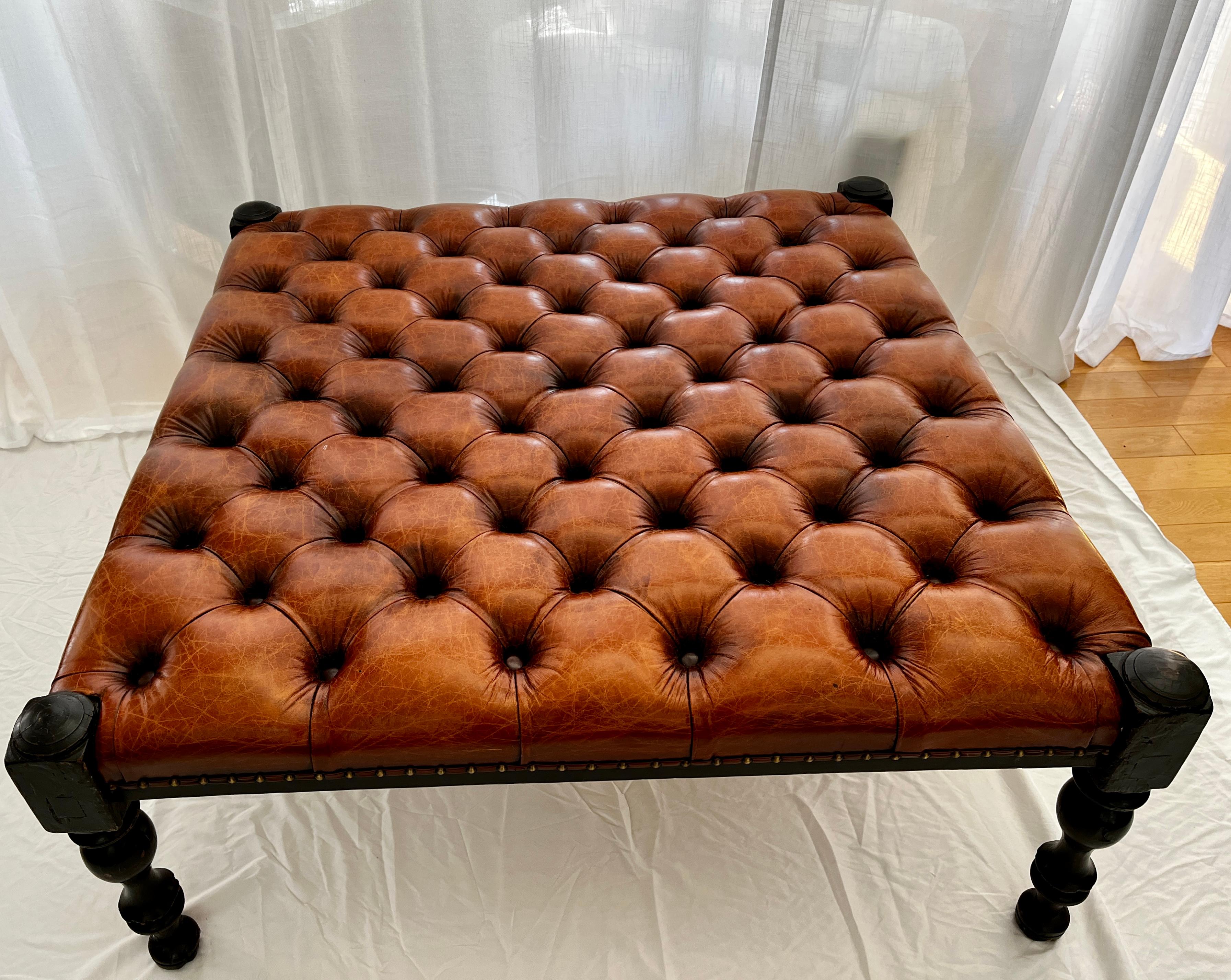 vintage ottoman coffee table