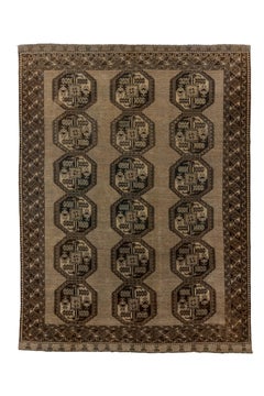 Classic Light Brown Afghan Rug